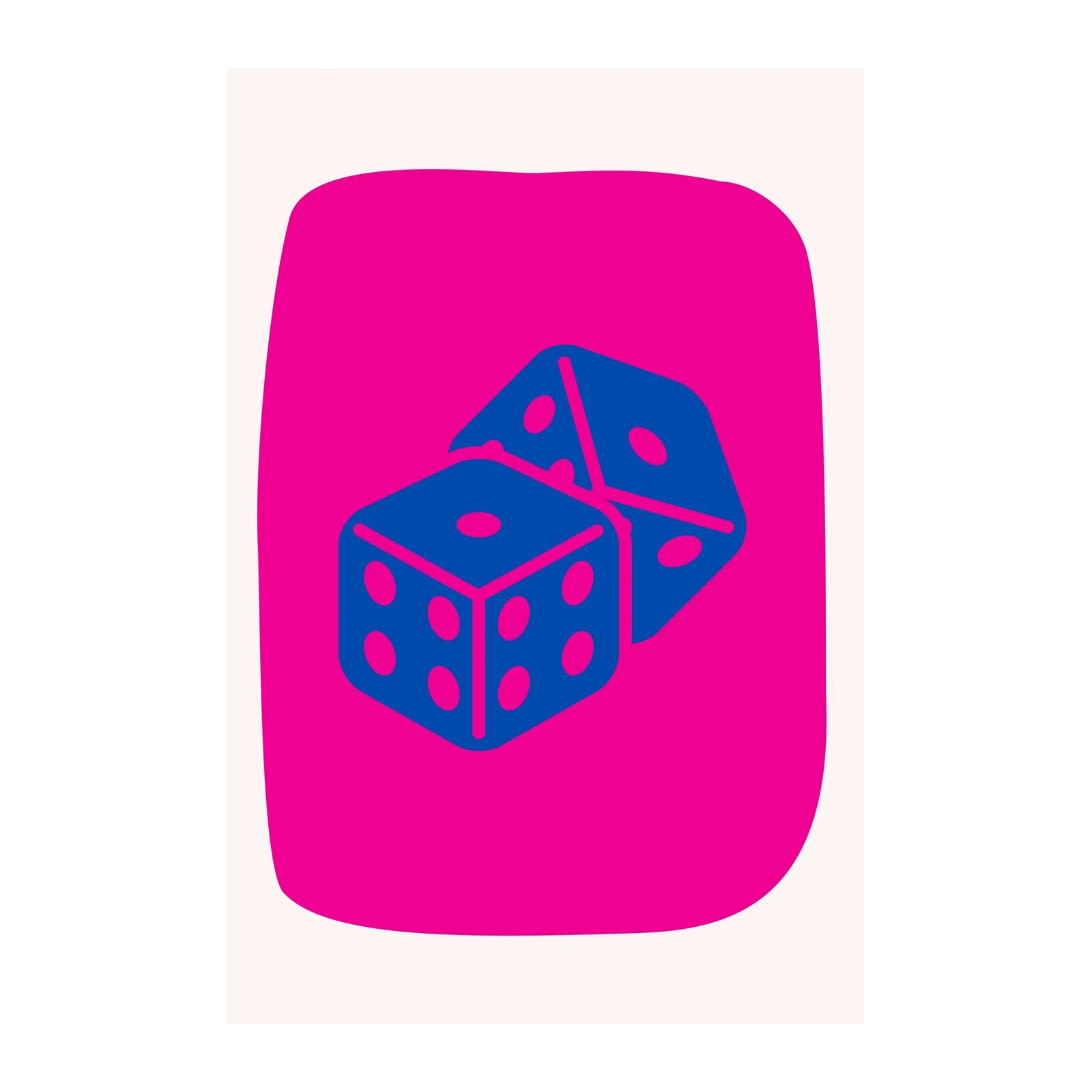 Bold Dice Play Wall Art | Game Room Decor