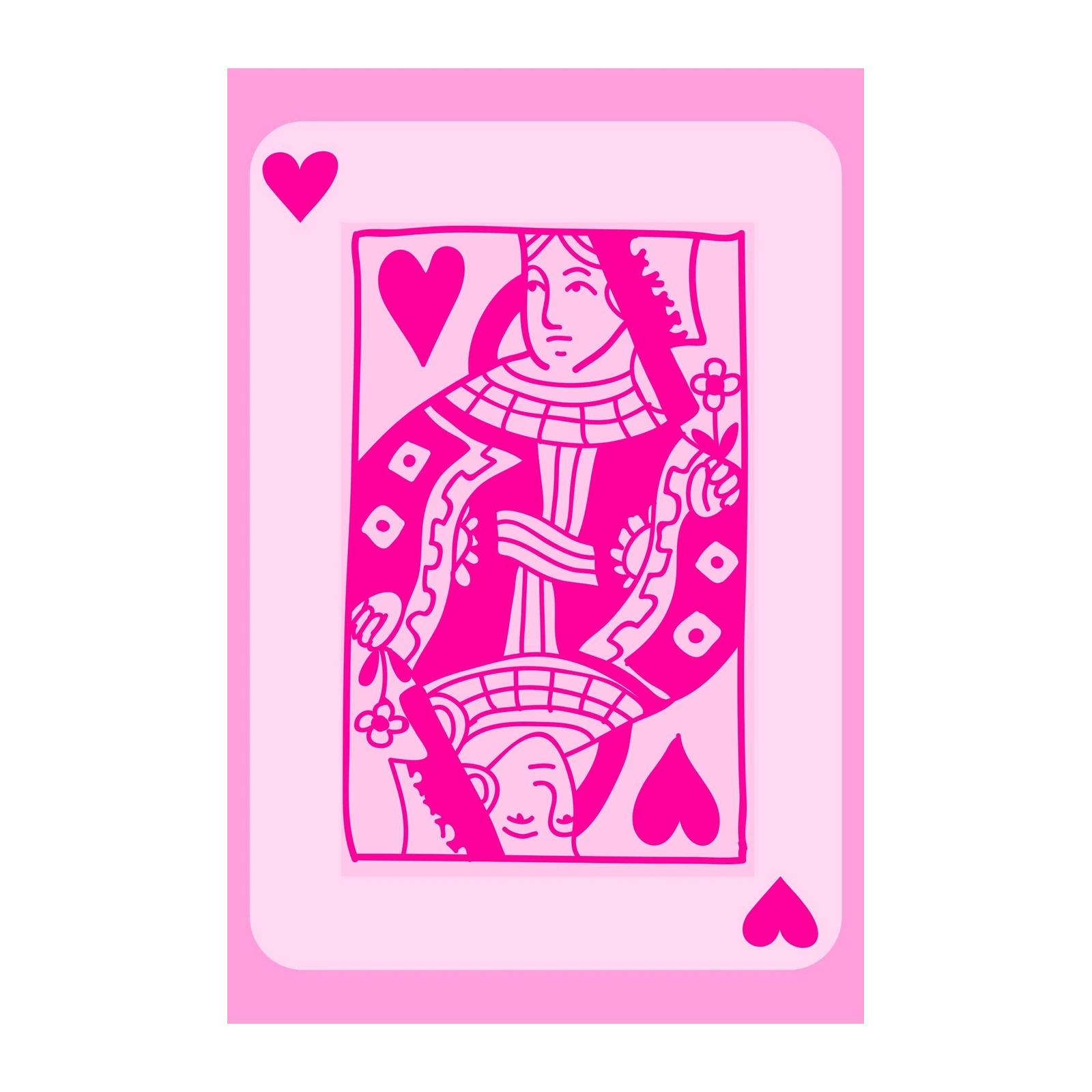Queen of Hearts Pop Art Wall Art