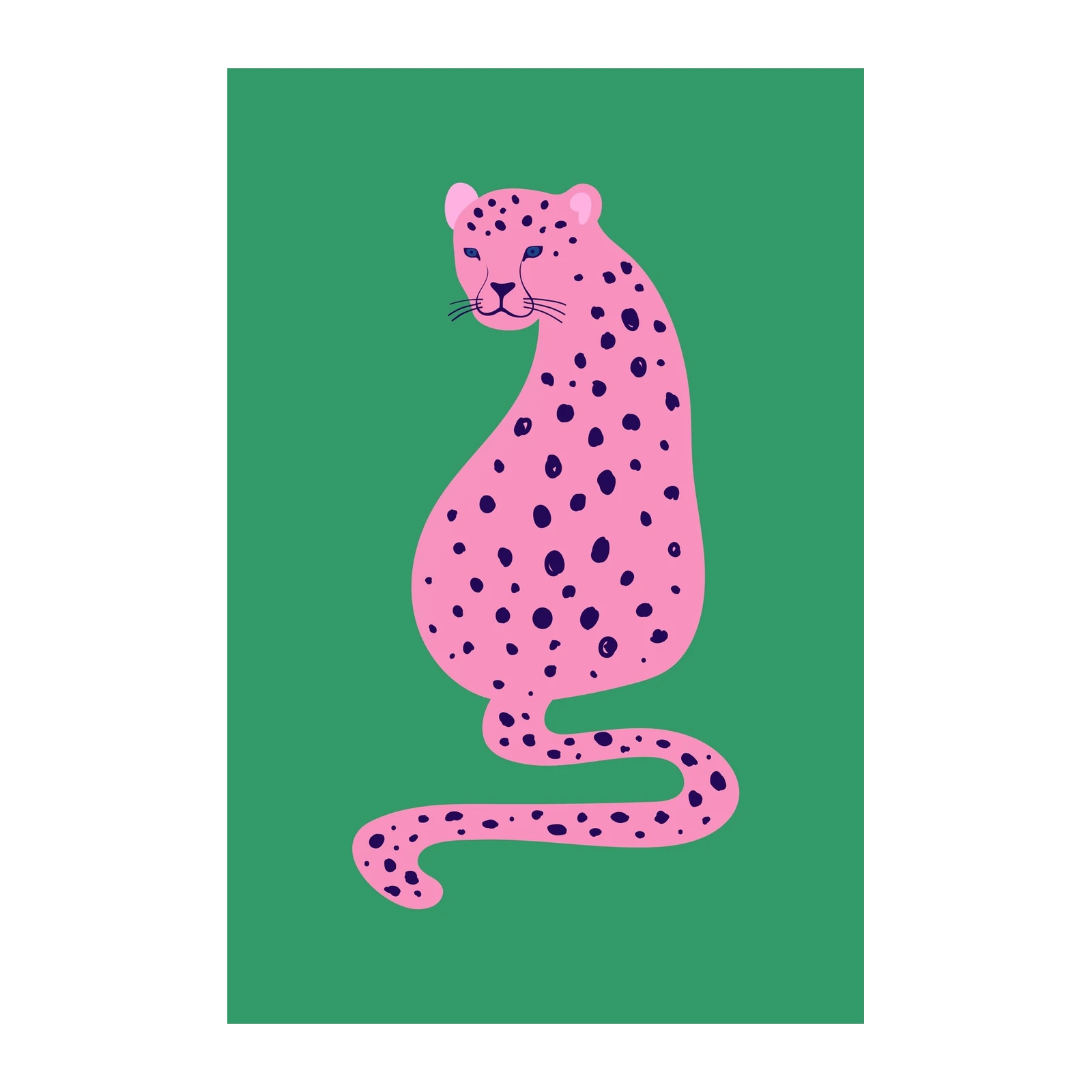 Pink Leopard Pop Art Wall Art