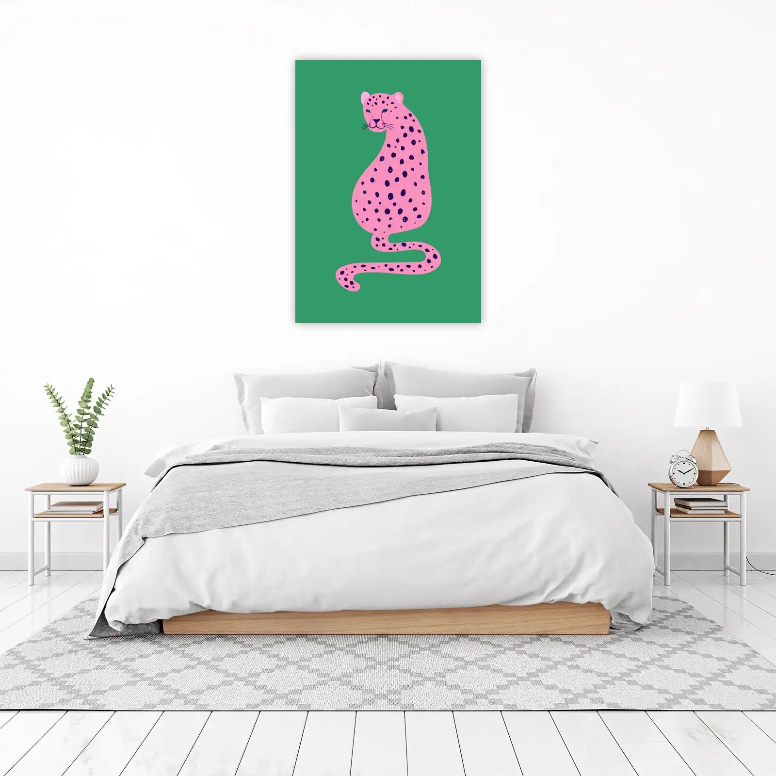 Pink Leopard Pop Art Wall Art