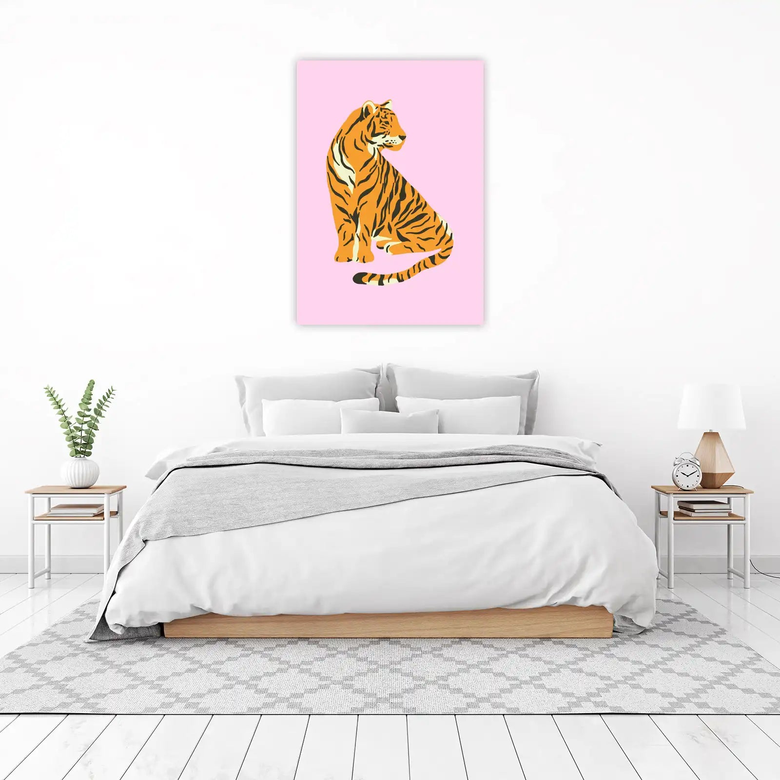 Vibrant Tiger Paw-sitivity Wall Art