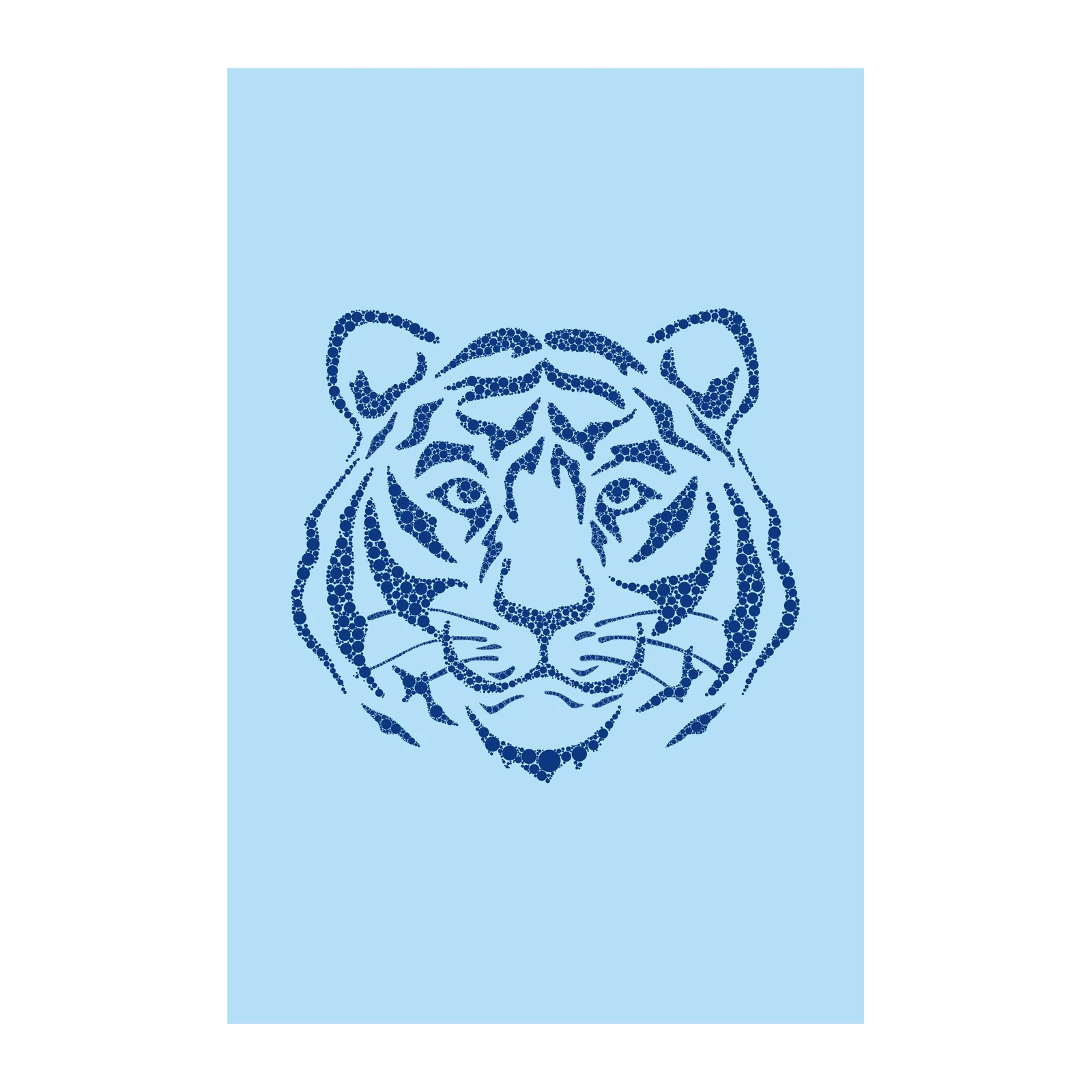 Majestic Tiger Dot Art Wall Art