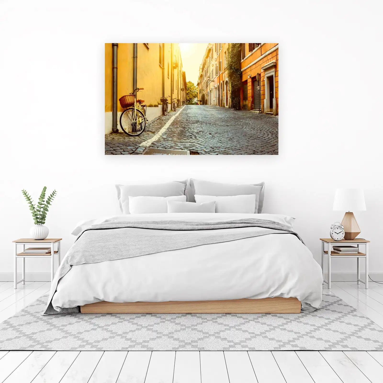 Charming Italian Street Scene Wall Art