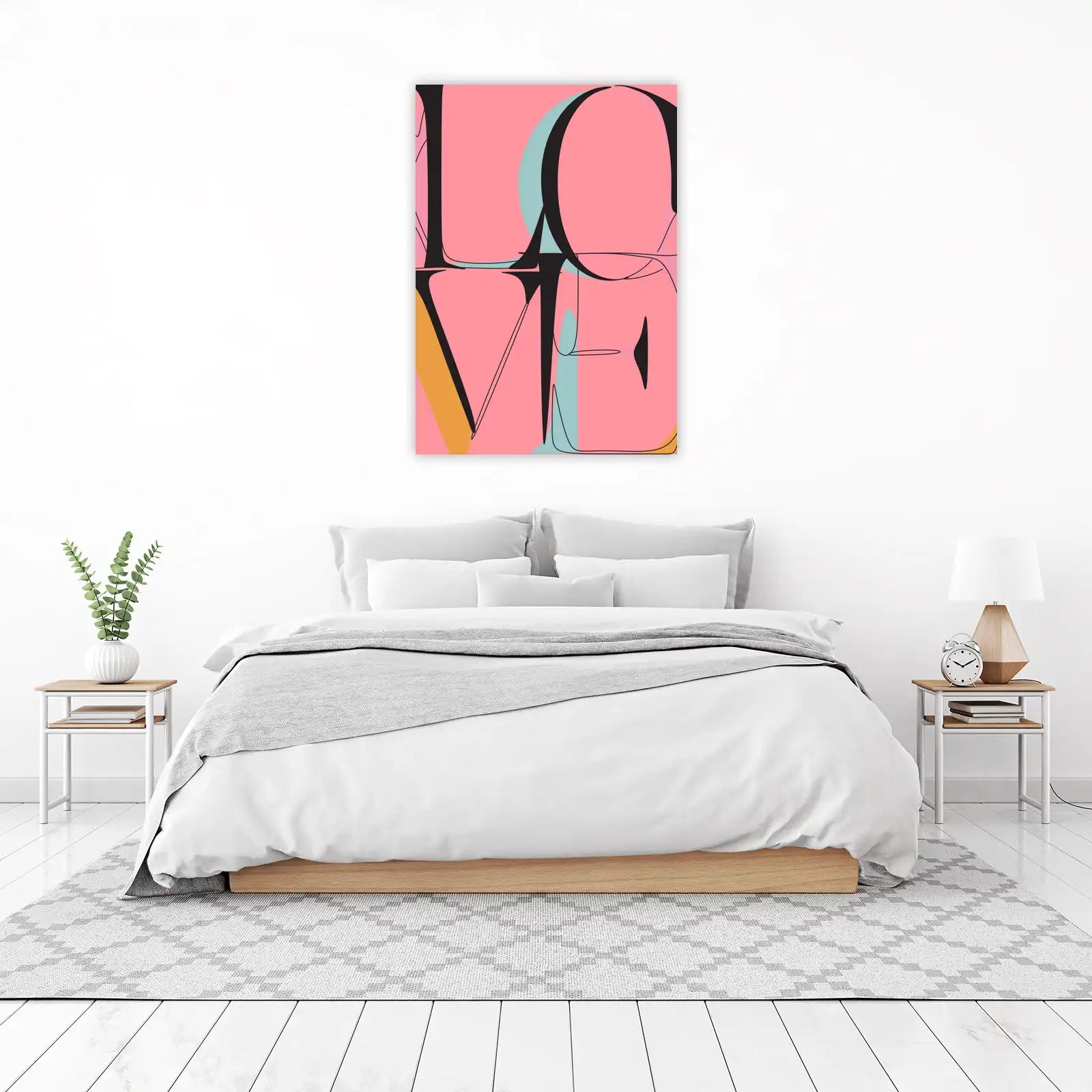 Vogue Inspired LOVE Typography Wall Art