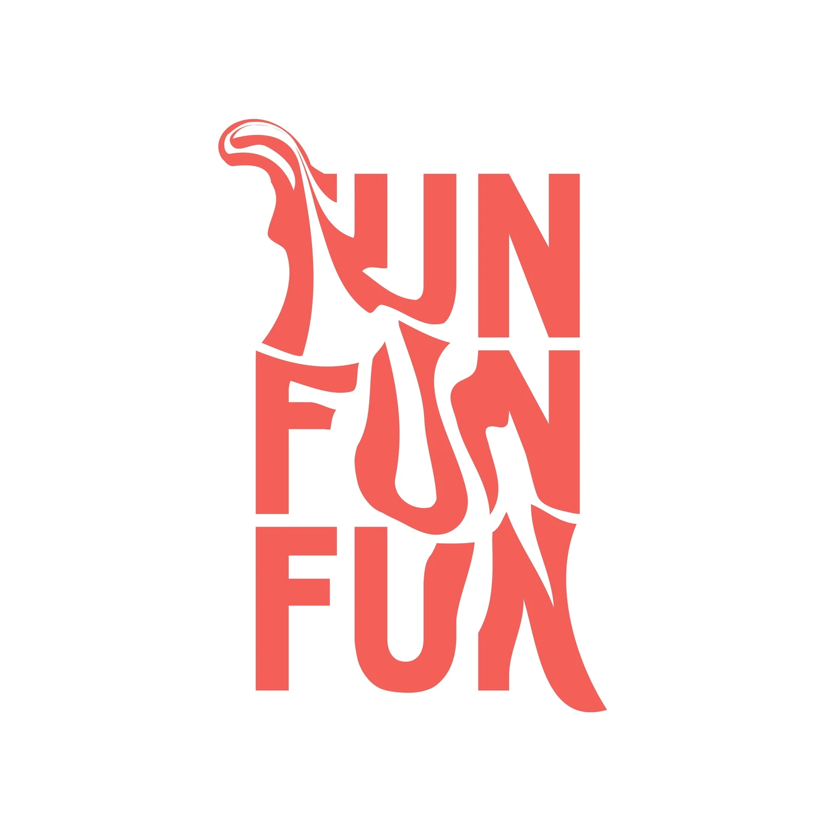 Retro Fun Typography Abstract Wall Art