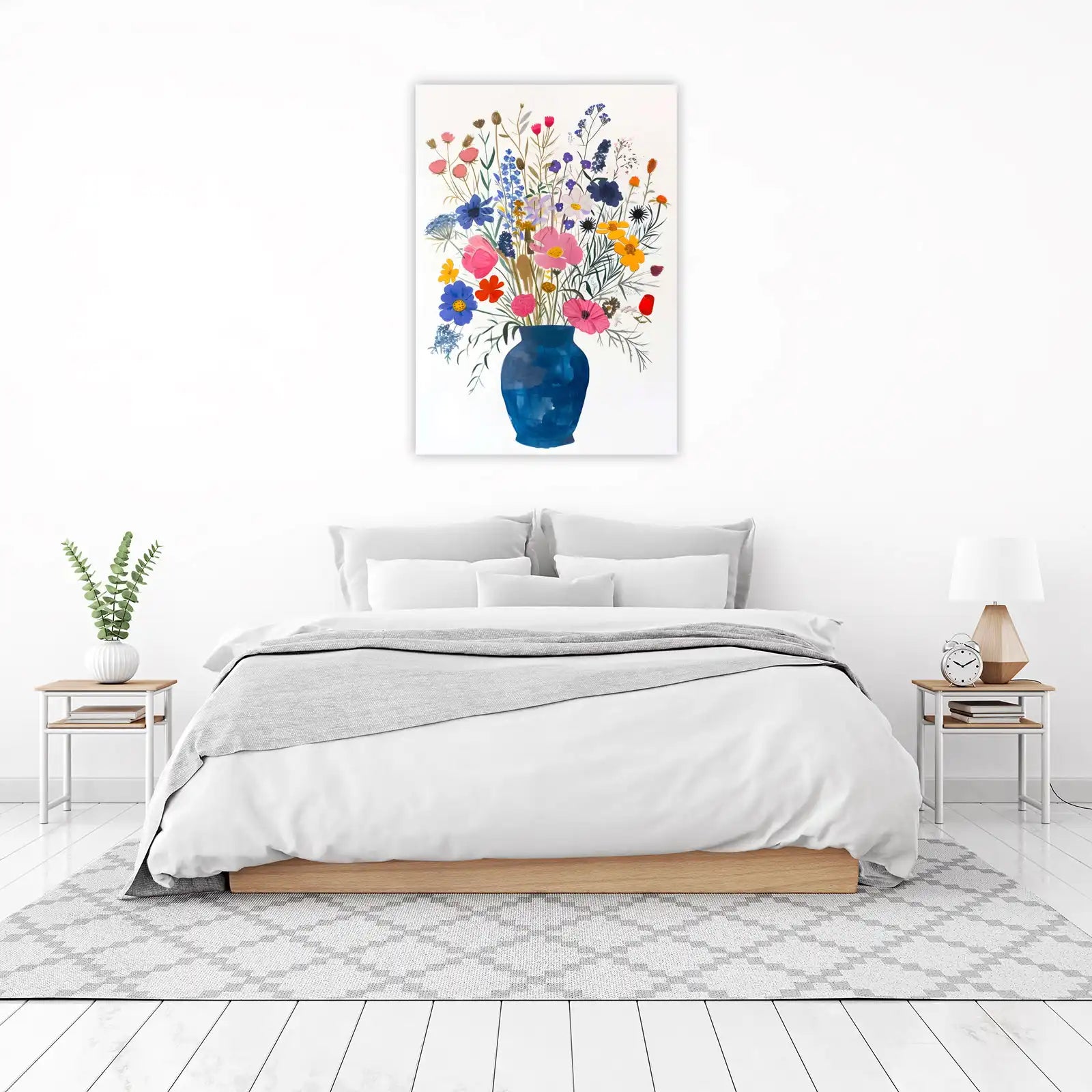 Vibrant Wildflower Bouquet Wall Art
