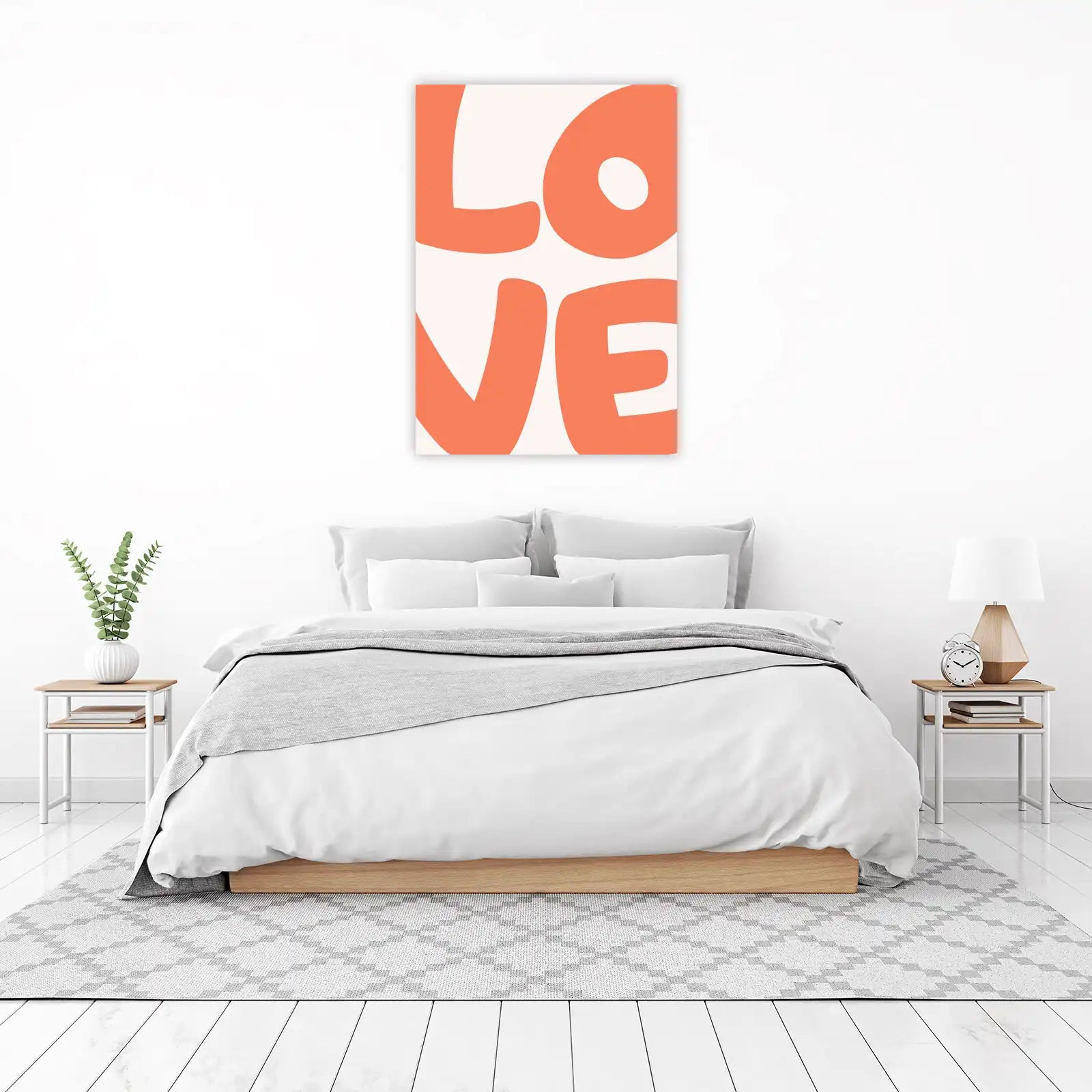 Bold "LOVE" Typography Wall Art