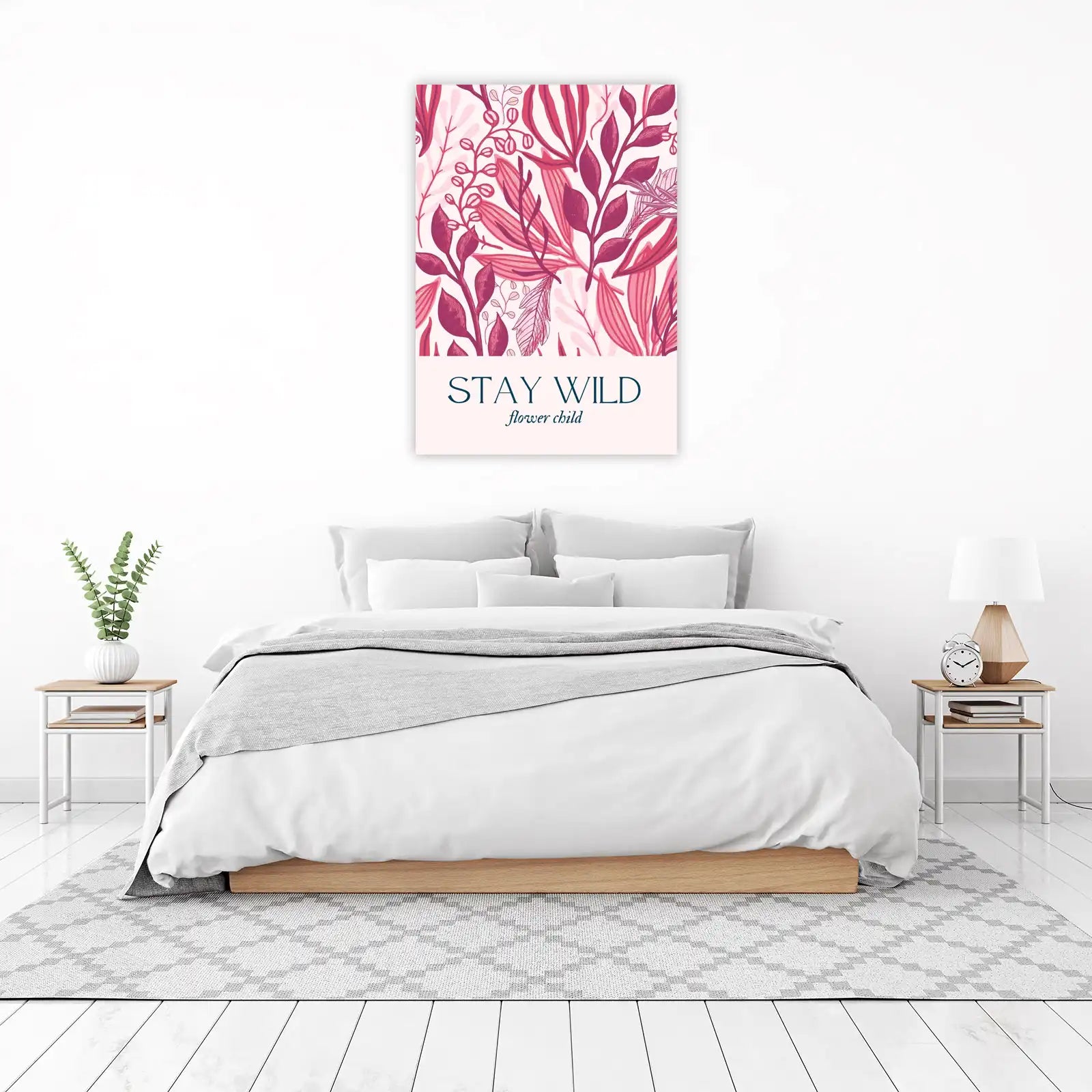 Stay Wild Flower Child Botanical Wall Art