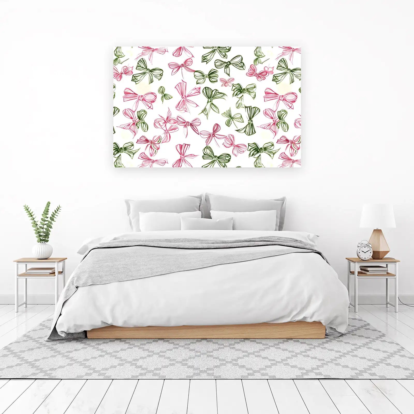 Chic Bow Pattern Wall Art