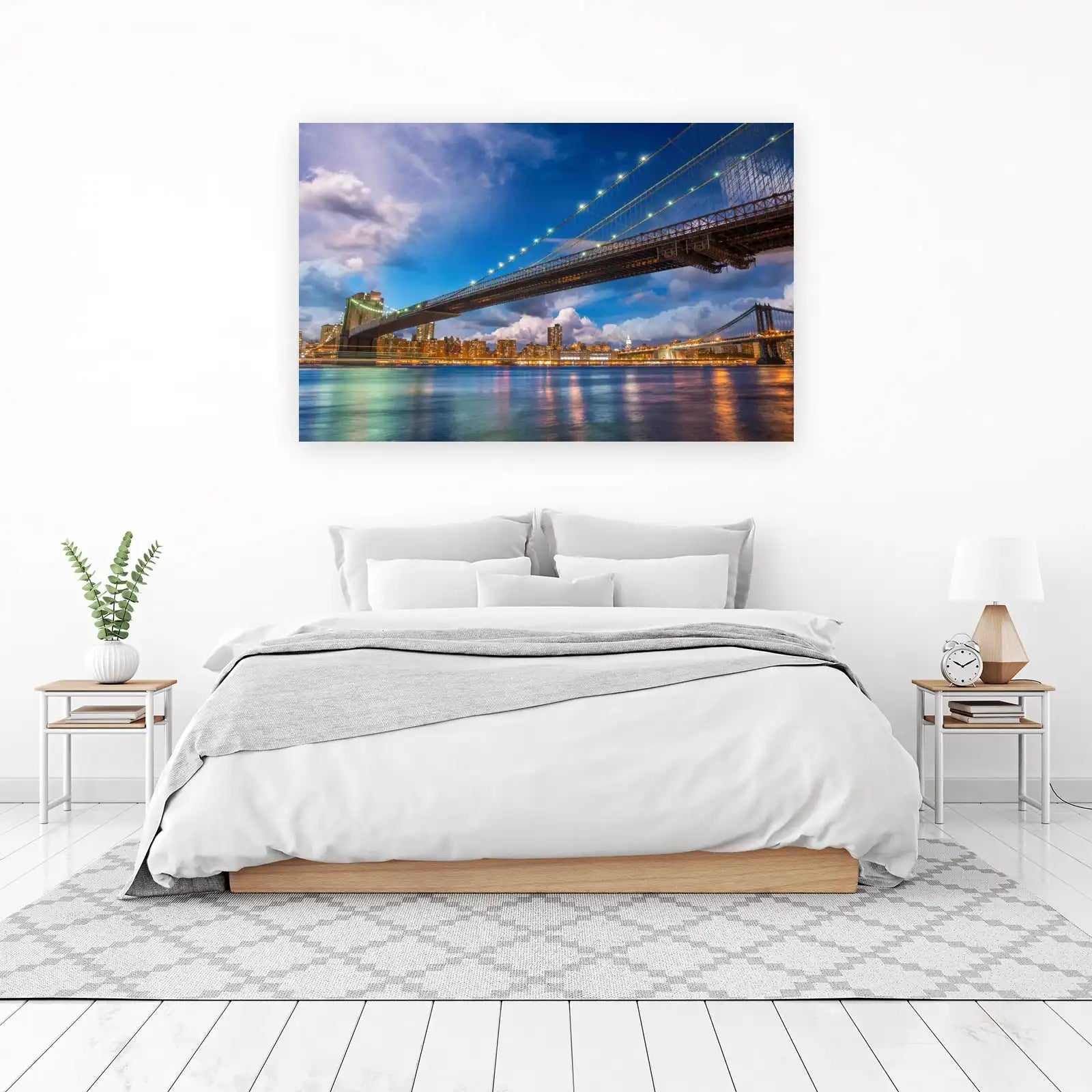 New York Skyline Brooklyn Bridge Wall Art