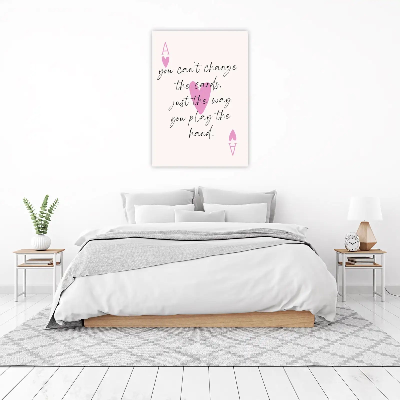 Ace of Hearts Motivational Quote Wall Art
