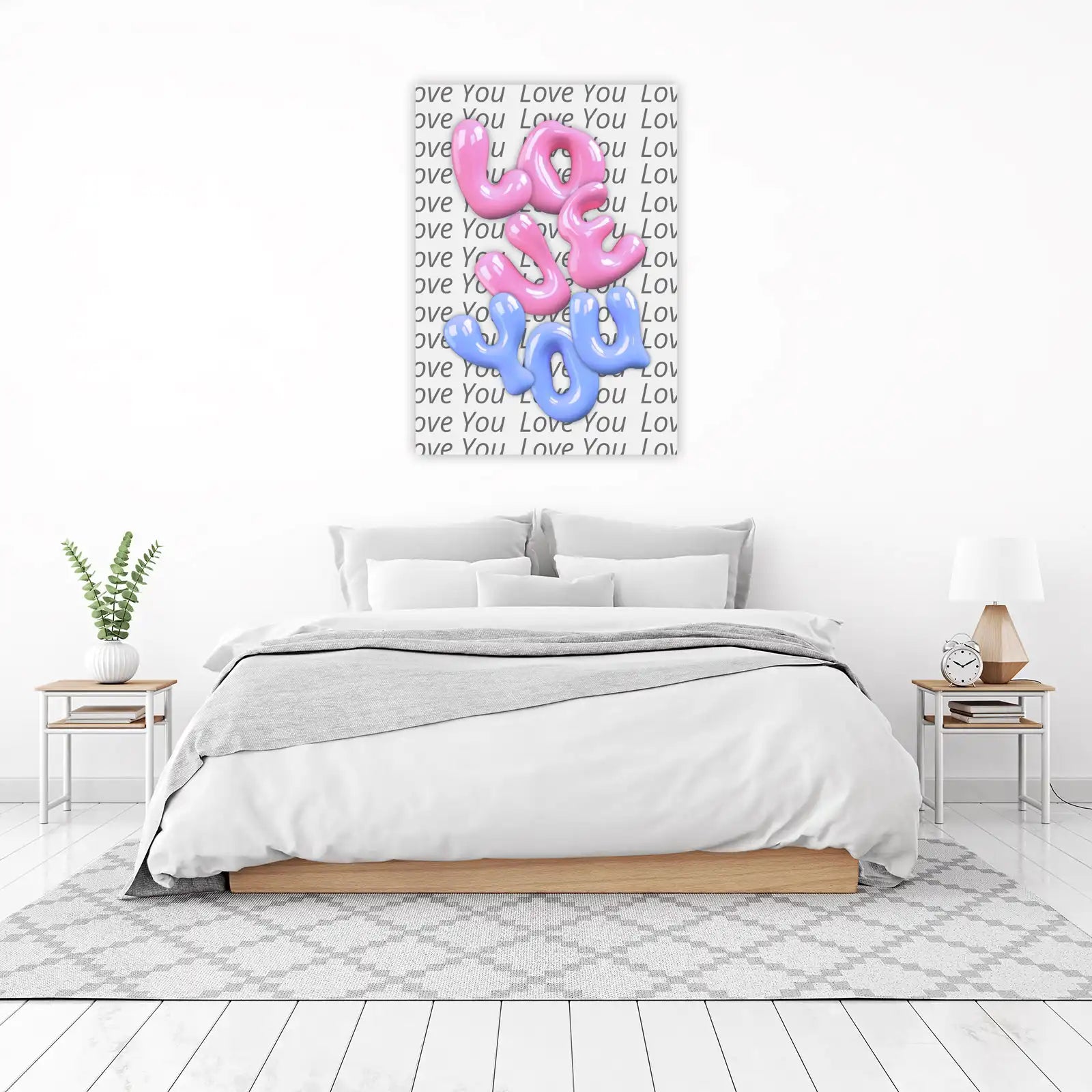 Balloons Love You Wall Art Wall Art