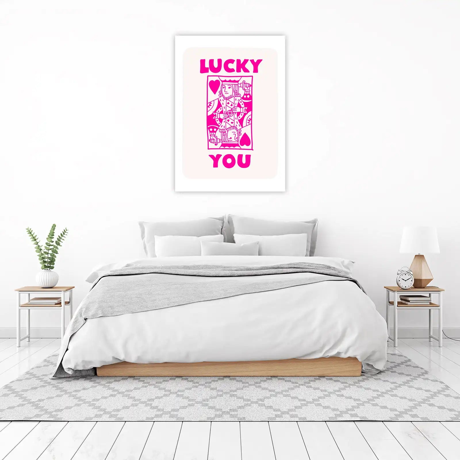 King of Hearts Lucky You Wall Art