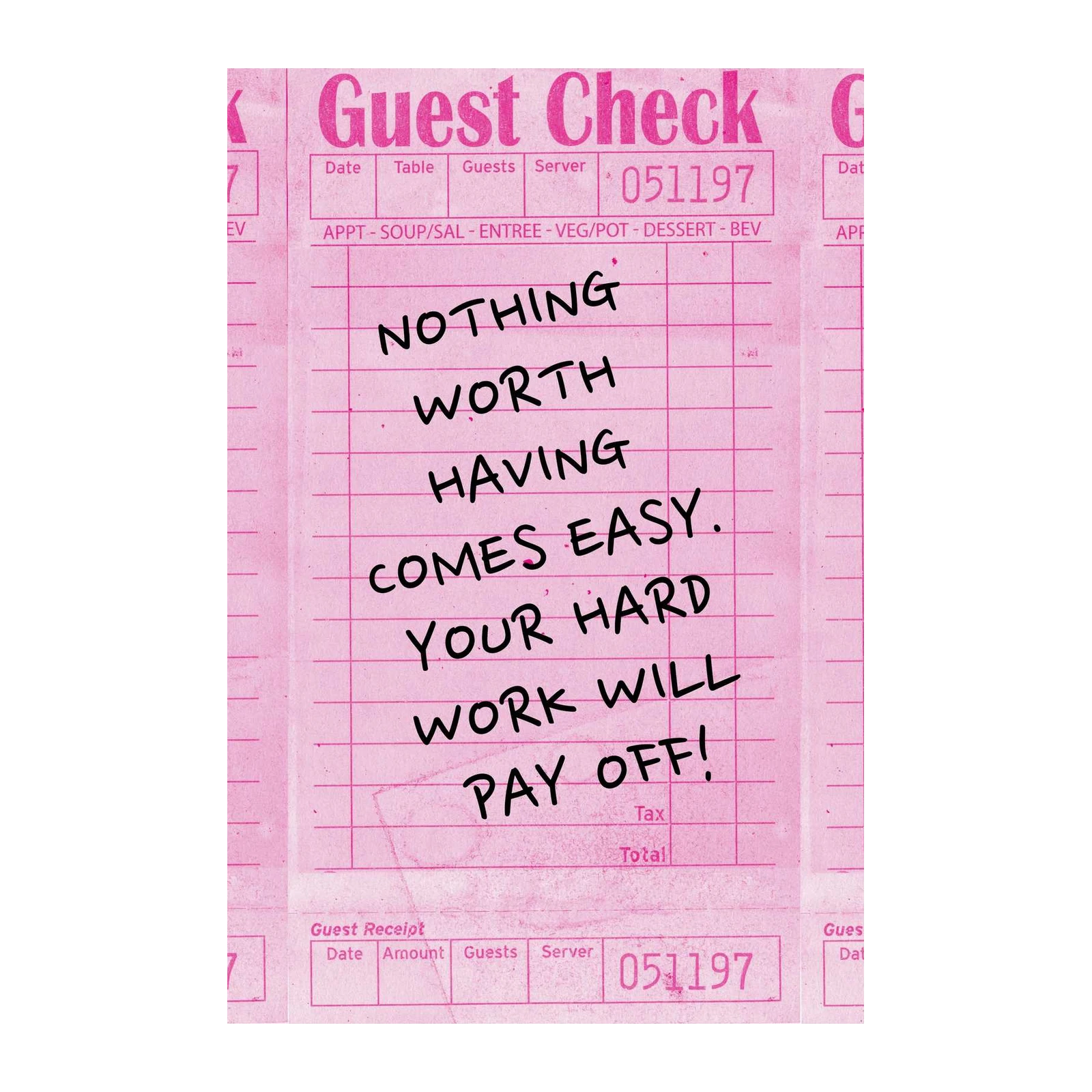 Motivational Quote "Nothing Worth Having" Wall Art