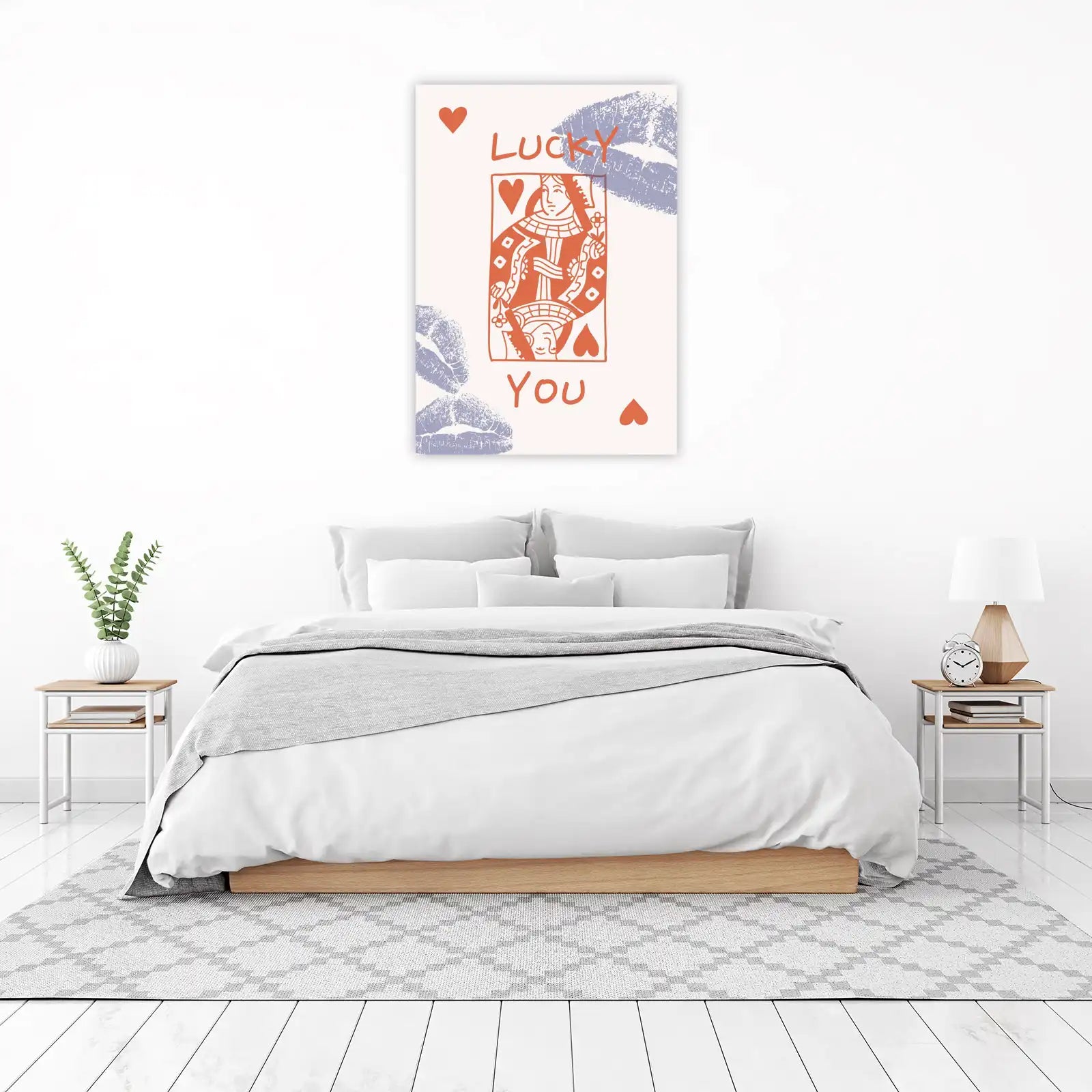 Lucky You Queen of Hearts Wall Art