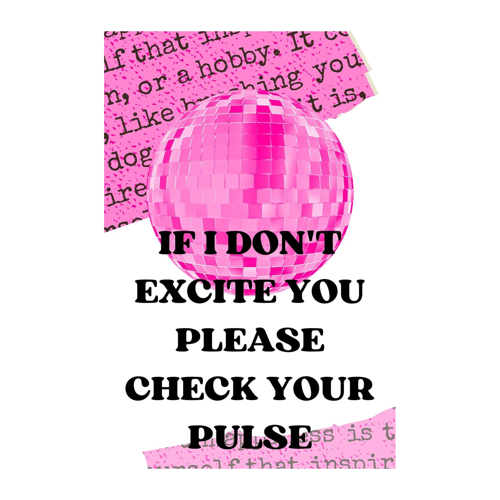 Disco Ball Pulse Check Wall Art