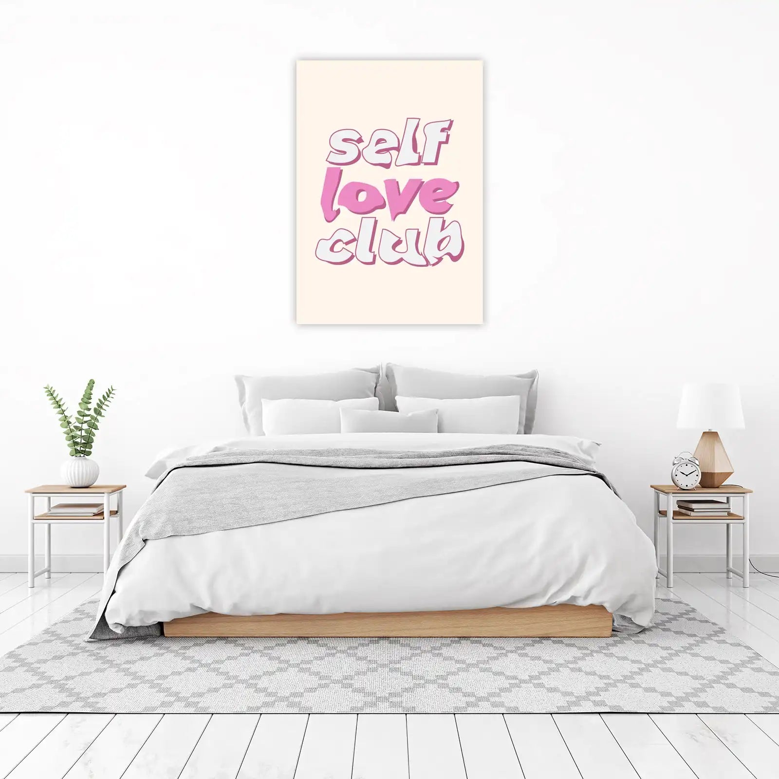 Self Love Club Retro Aesthetic Wall Art