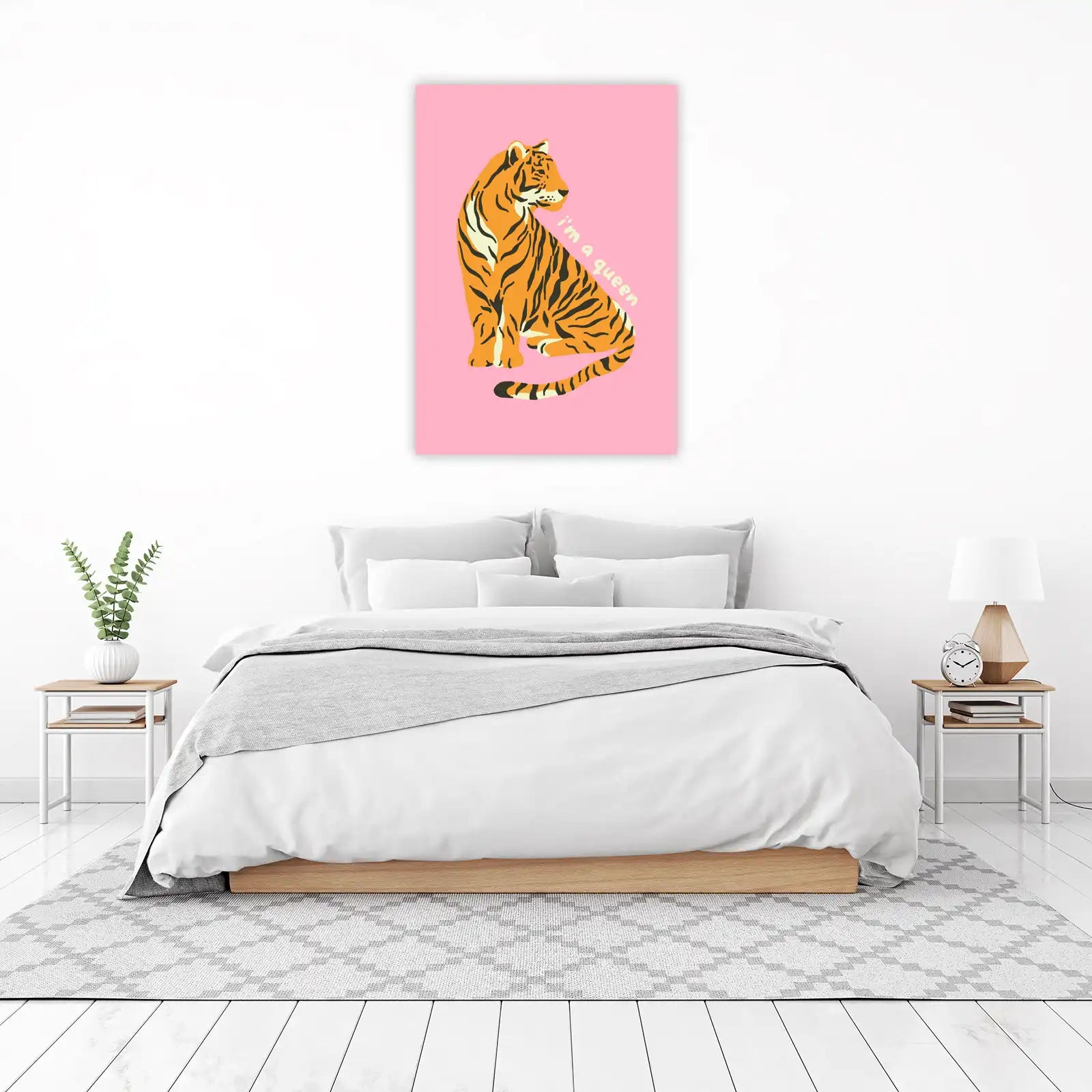 Empowered Tiger Queen Wall Art