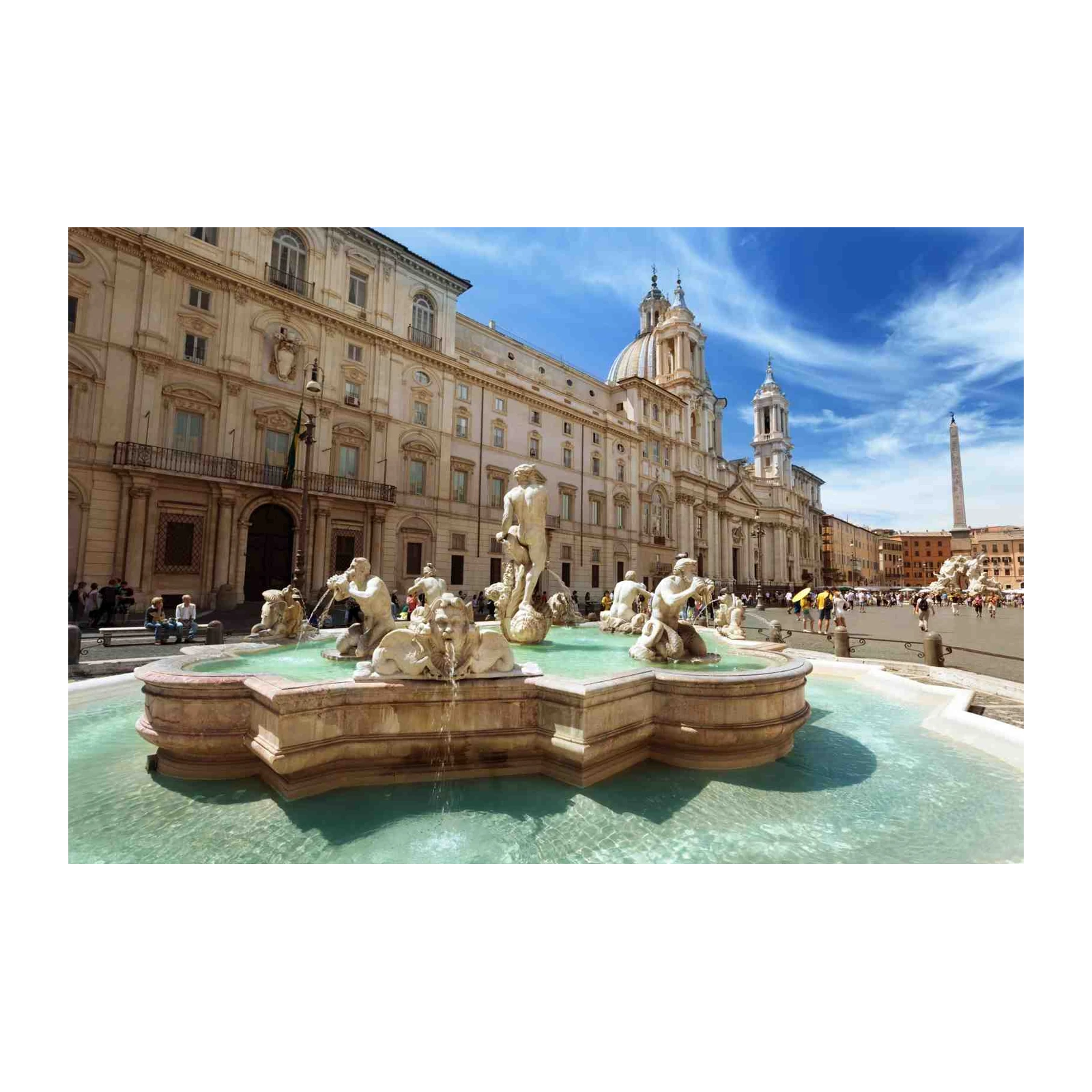 Fountain of Four Rivers Rome Wall Art