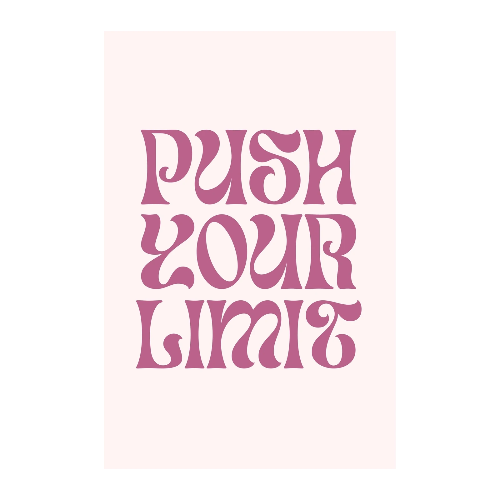 Push Your Limit Motivational Boho Wall Art