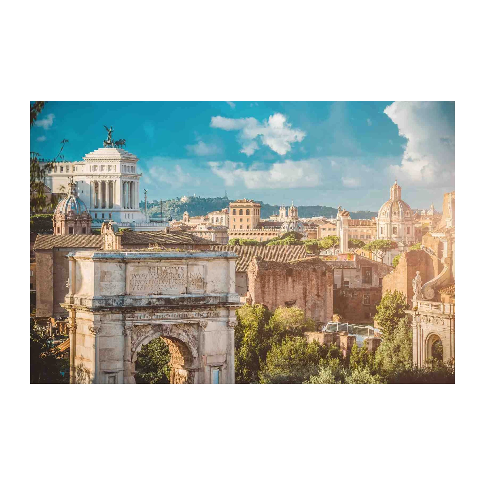Majestic Rome Arch & Cityscape Wall Art