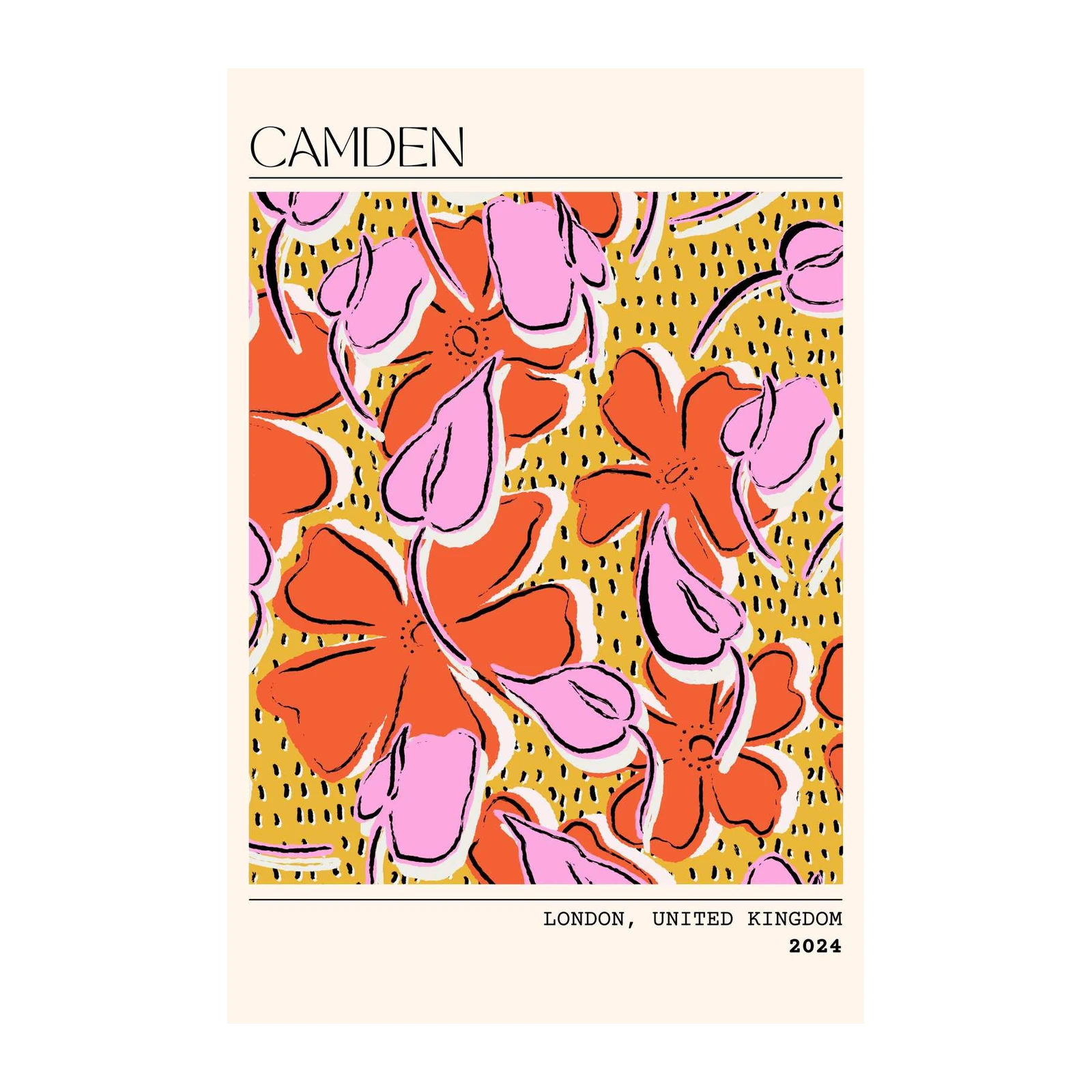 Vibrant Floral Camden Wall Art