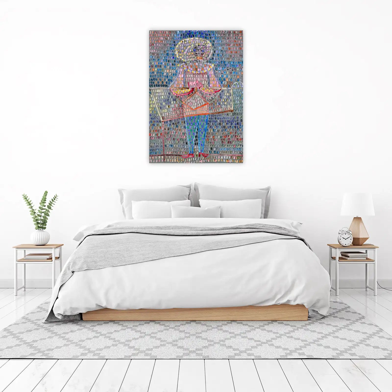 Mosaic Figure Contemporary Art Wall Art