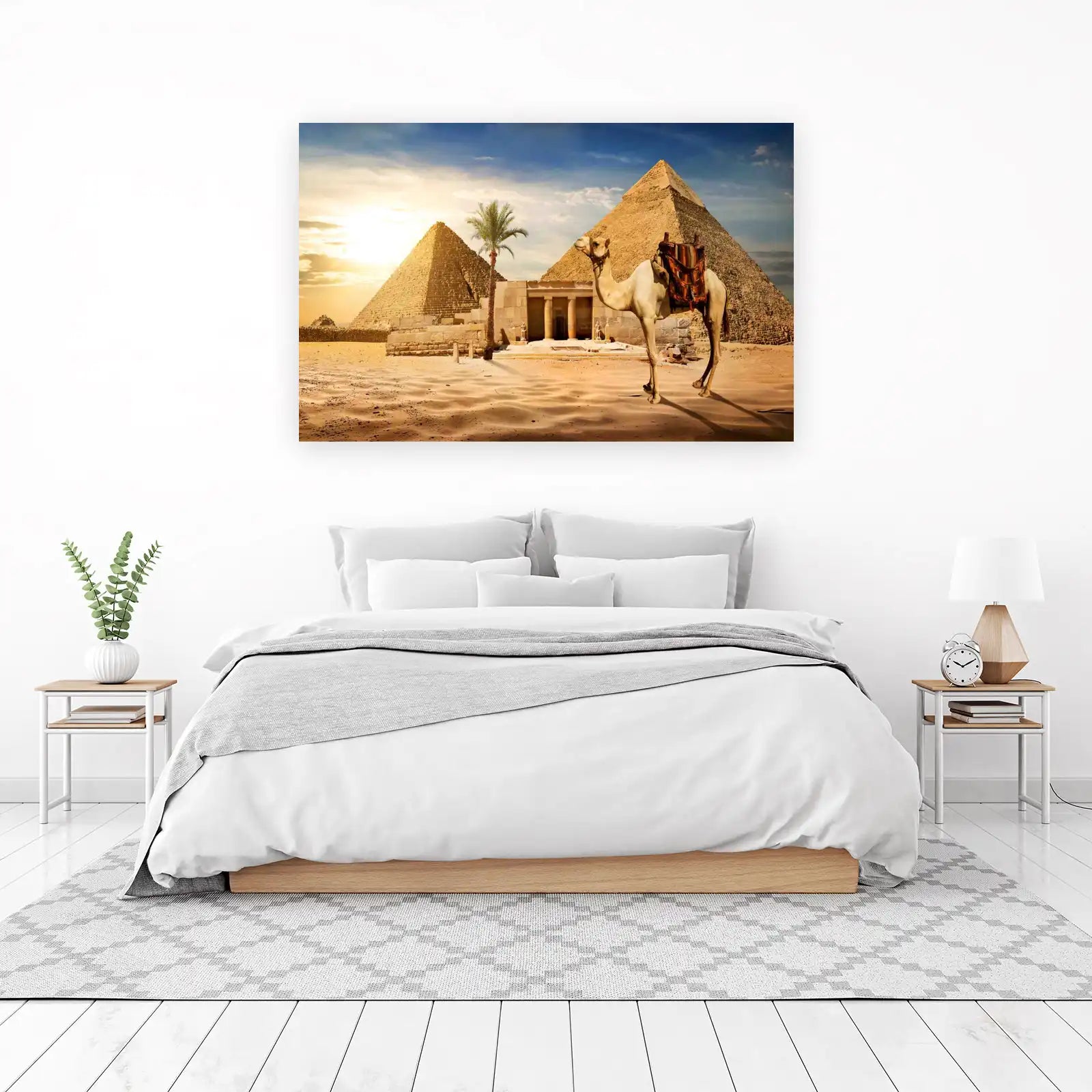 Majestic Egypt Camel & Pyramids Wall Art