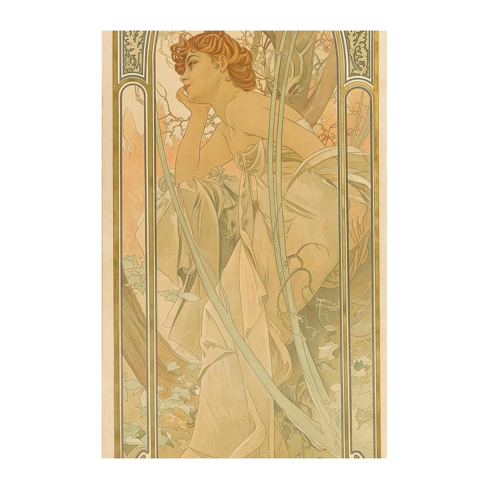 Art Nouveau Dreamer Evening Reverie Wall Art