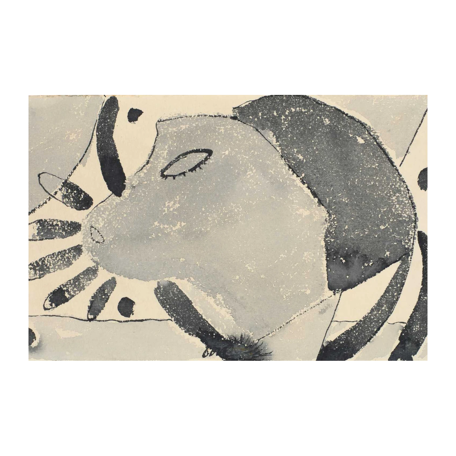Abstract Serenity Face Wall Art