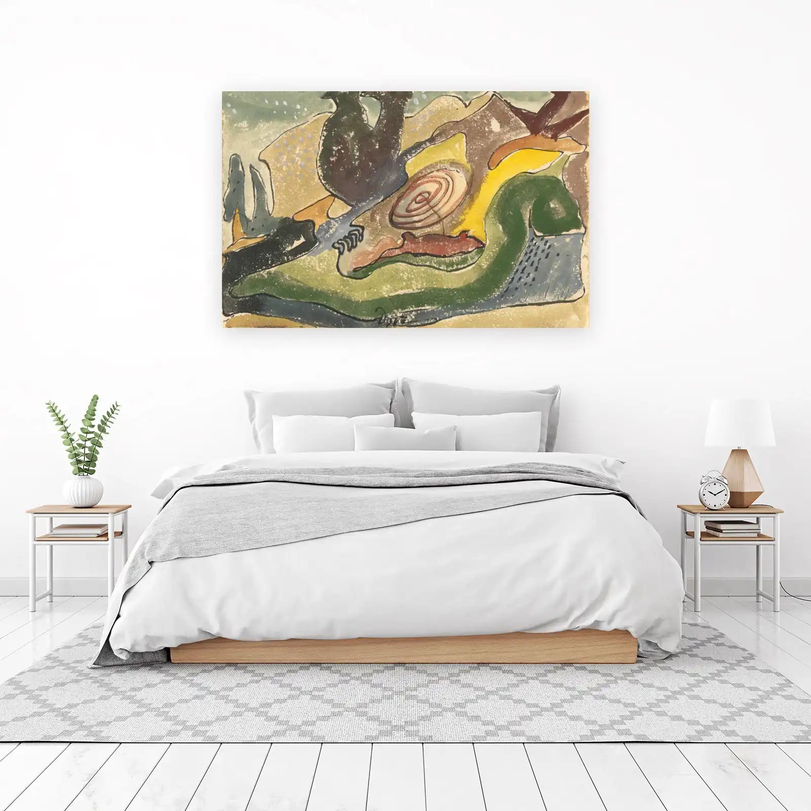 Abstract Landscape Watercolor Wall Art