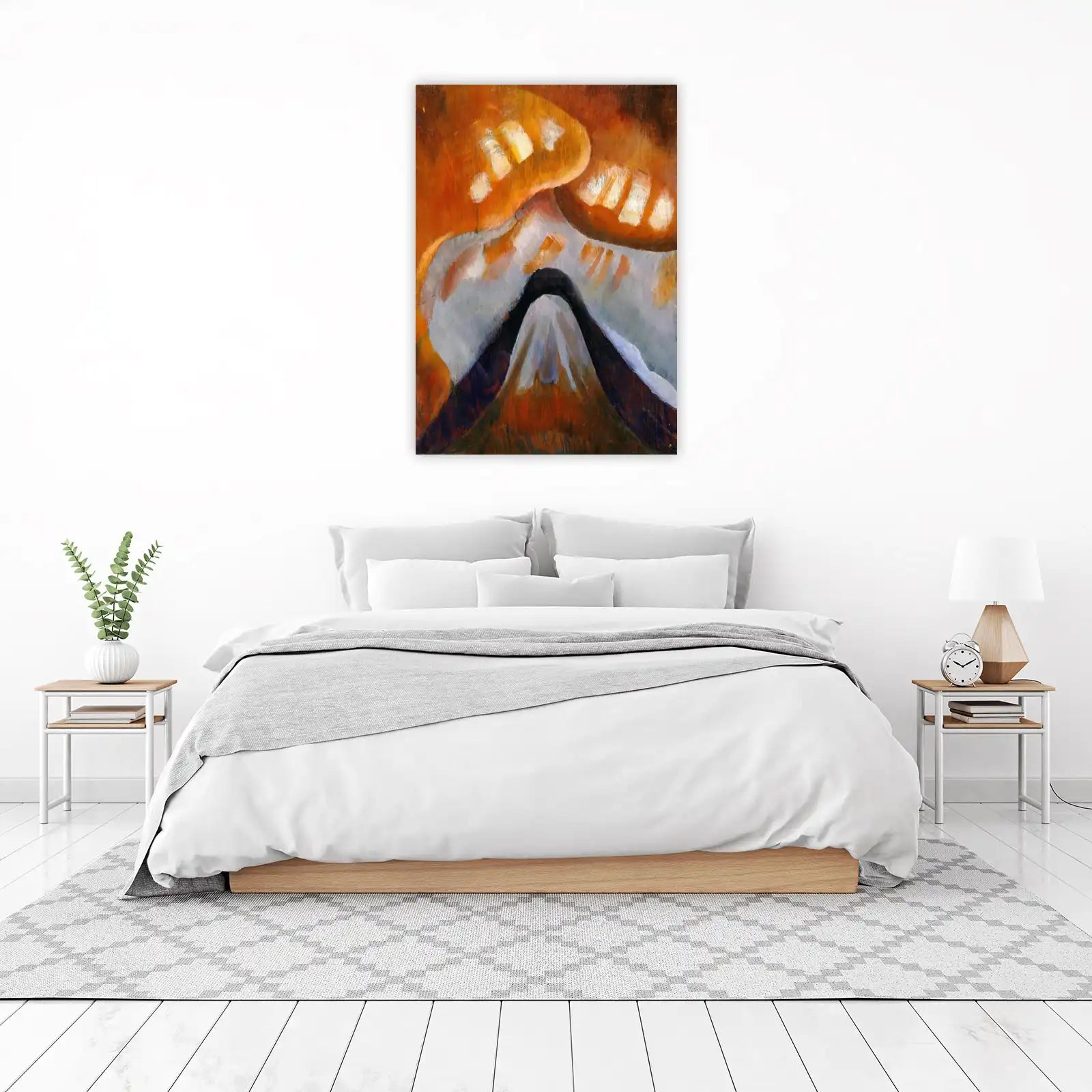 Vibrant Abstract Mountain Wall Art - Modern Wall Art