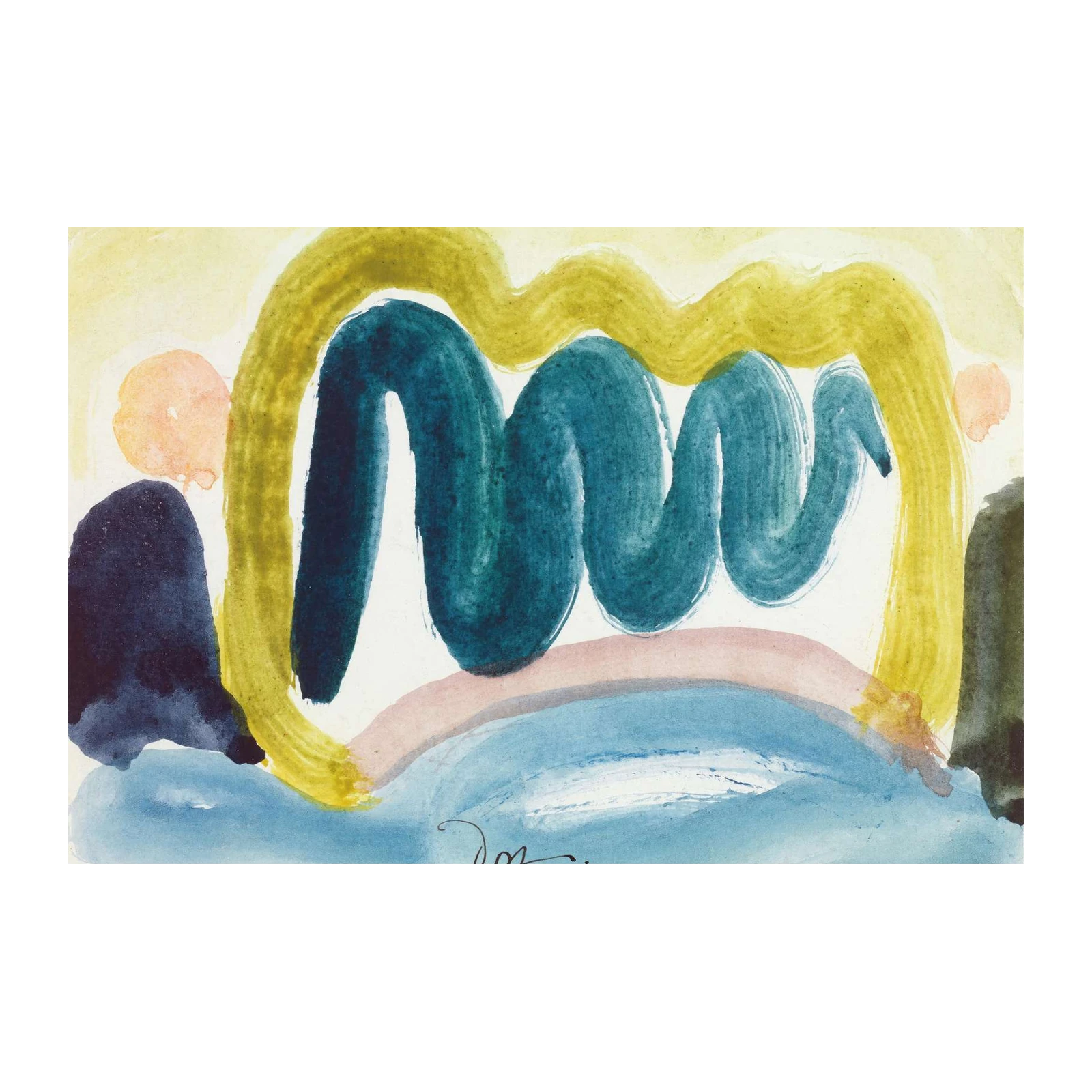 Abstract Wave Serenity Wall Art