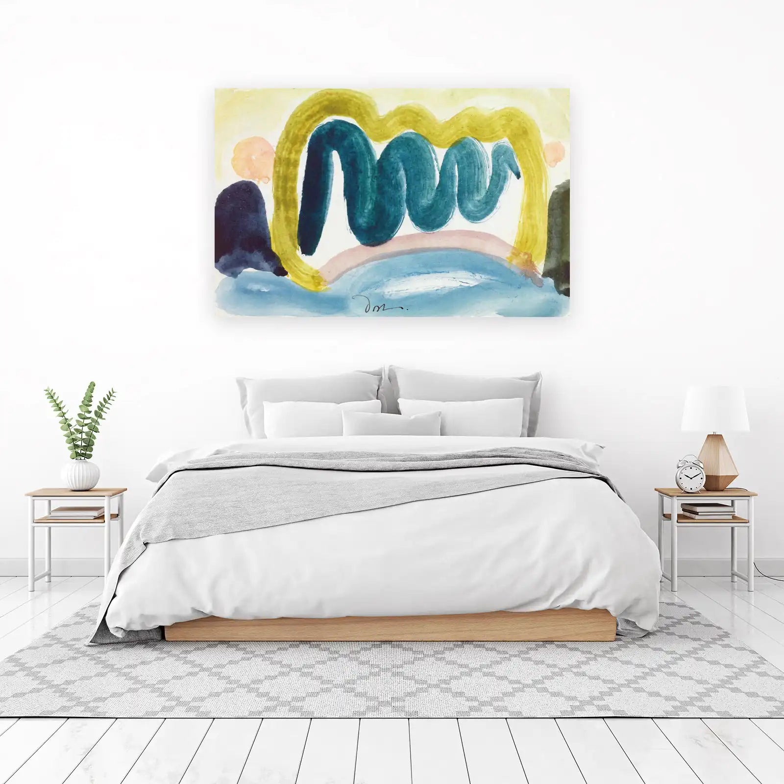 Abstract Wave Serenity Wall Art