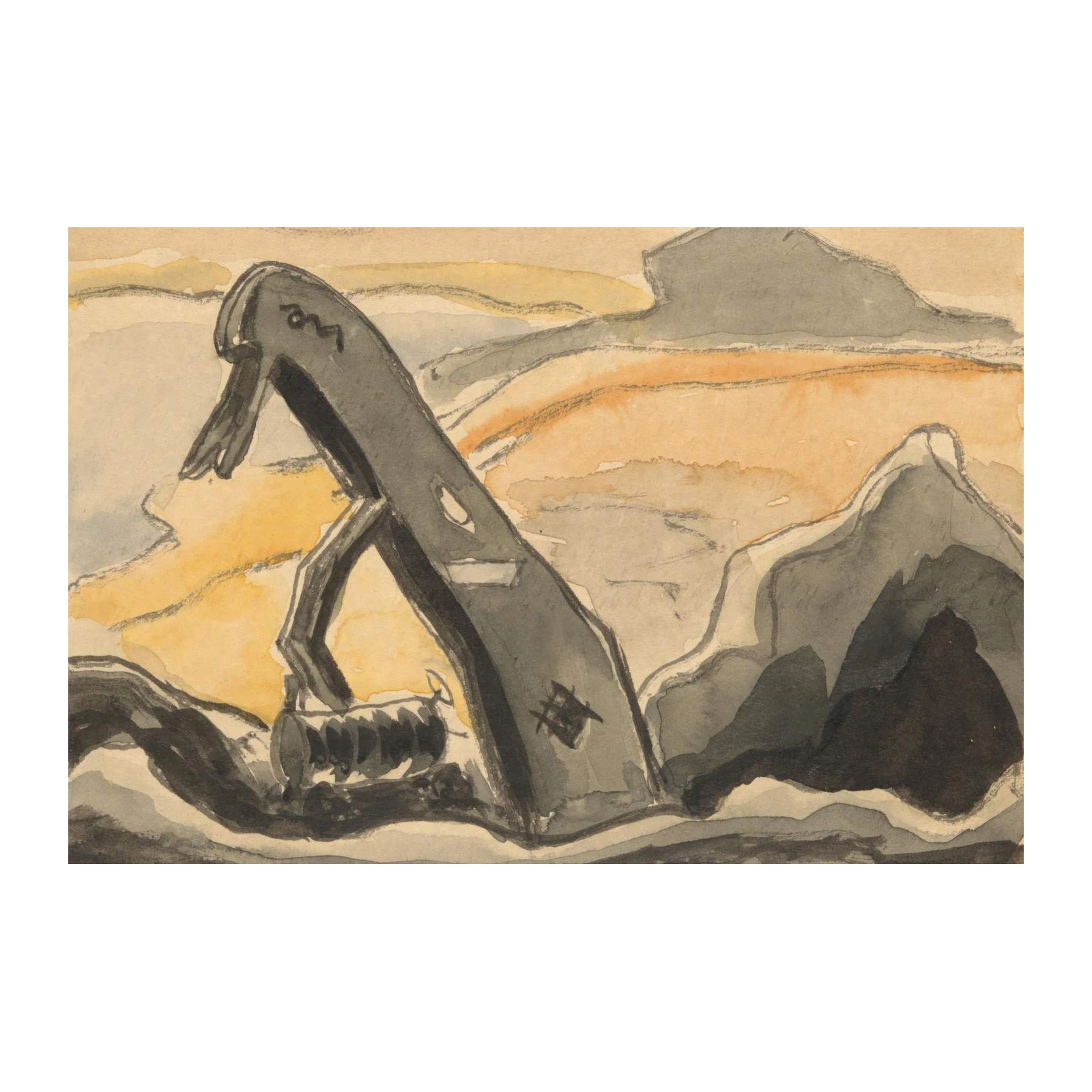Industrial Crane Abstract Wall Art