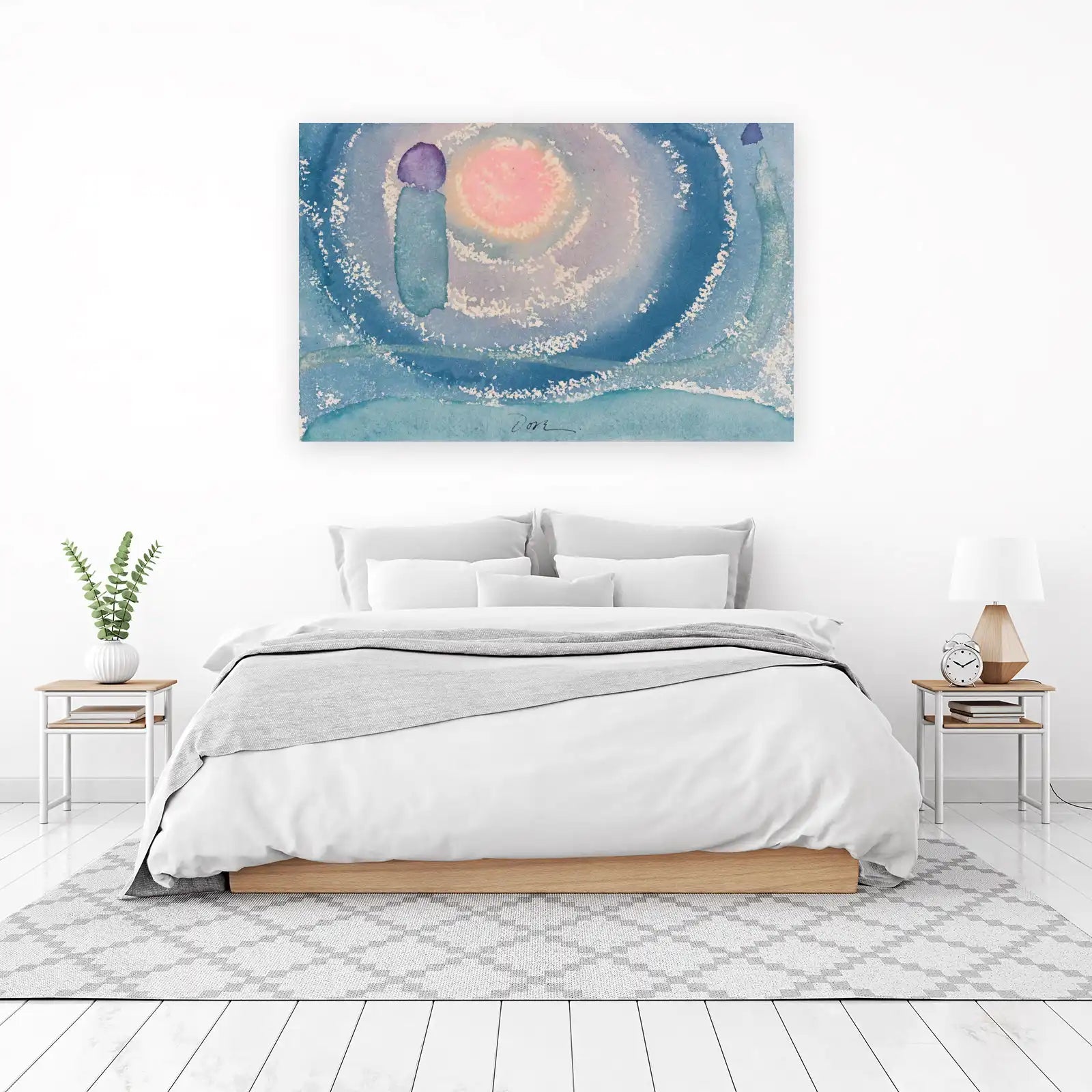 Mystic Aura Abstract Watercolor Wall Art
