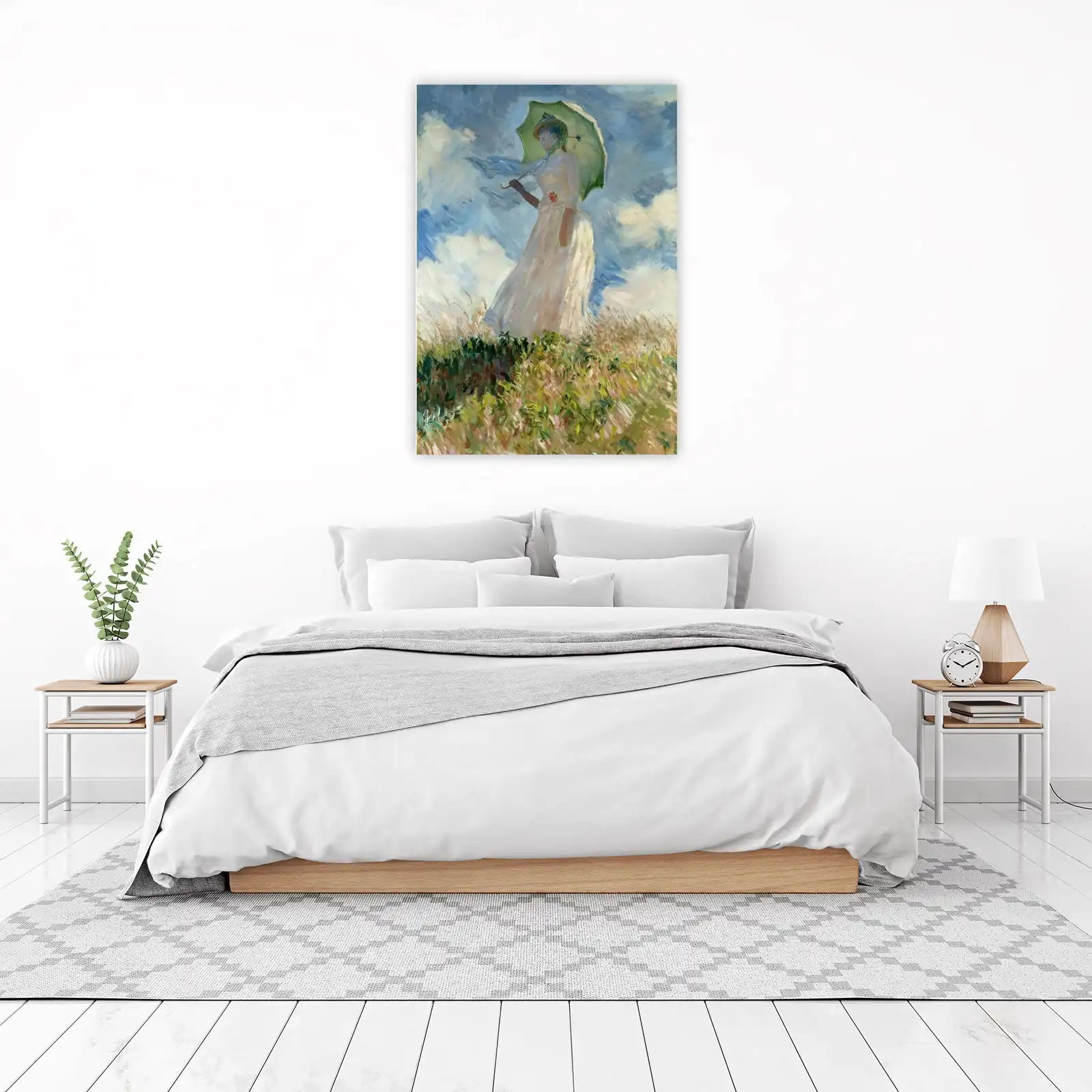 Impressionist Woman with Umbrella Wall Art