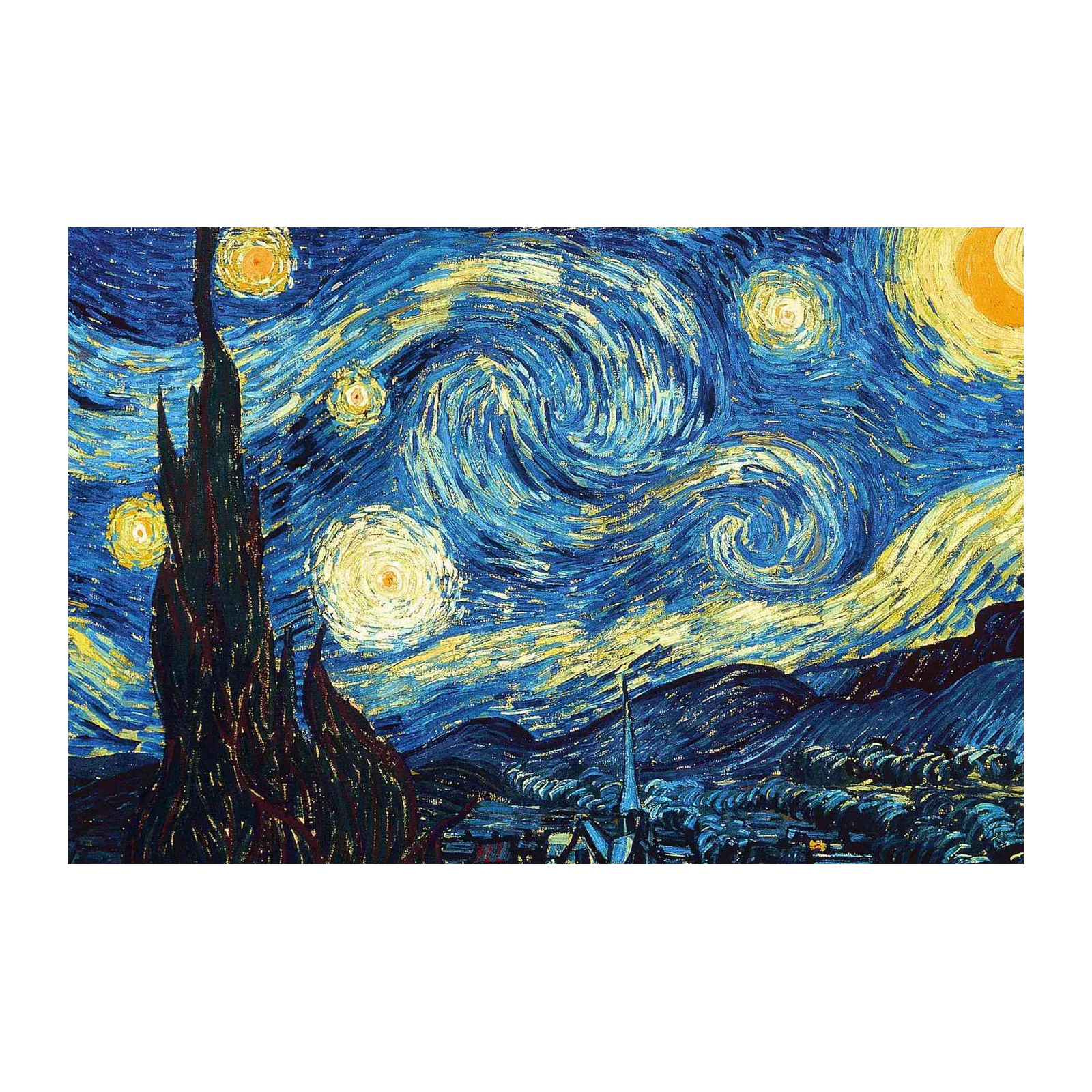 Van Gogh Starry Night Swirls Wall Art