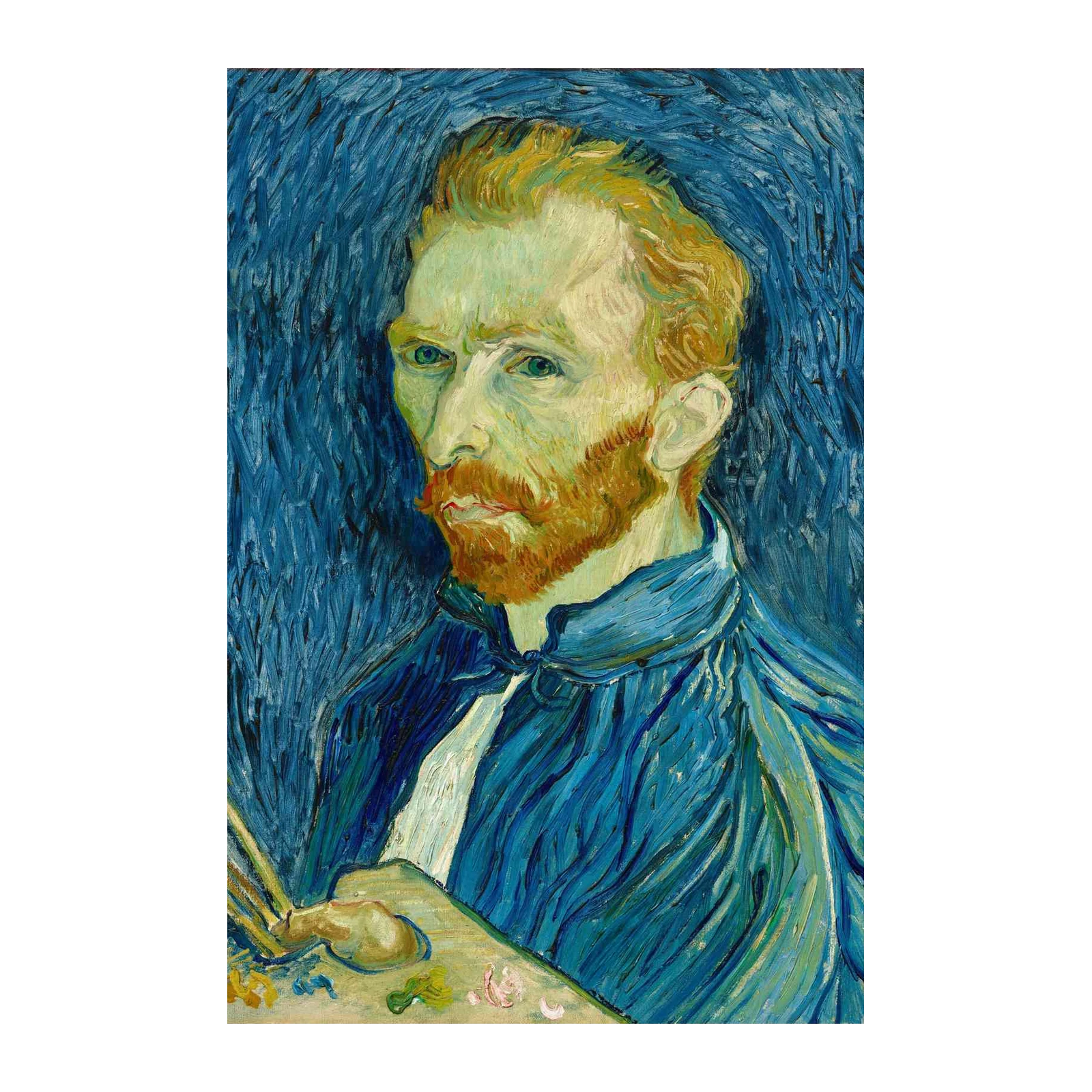 Van Gogh Self-Portrait Blue Portrait Wall Art
