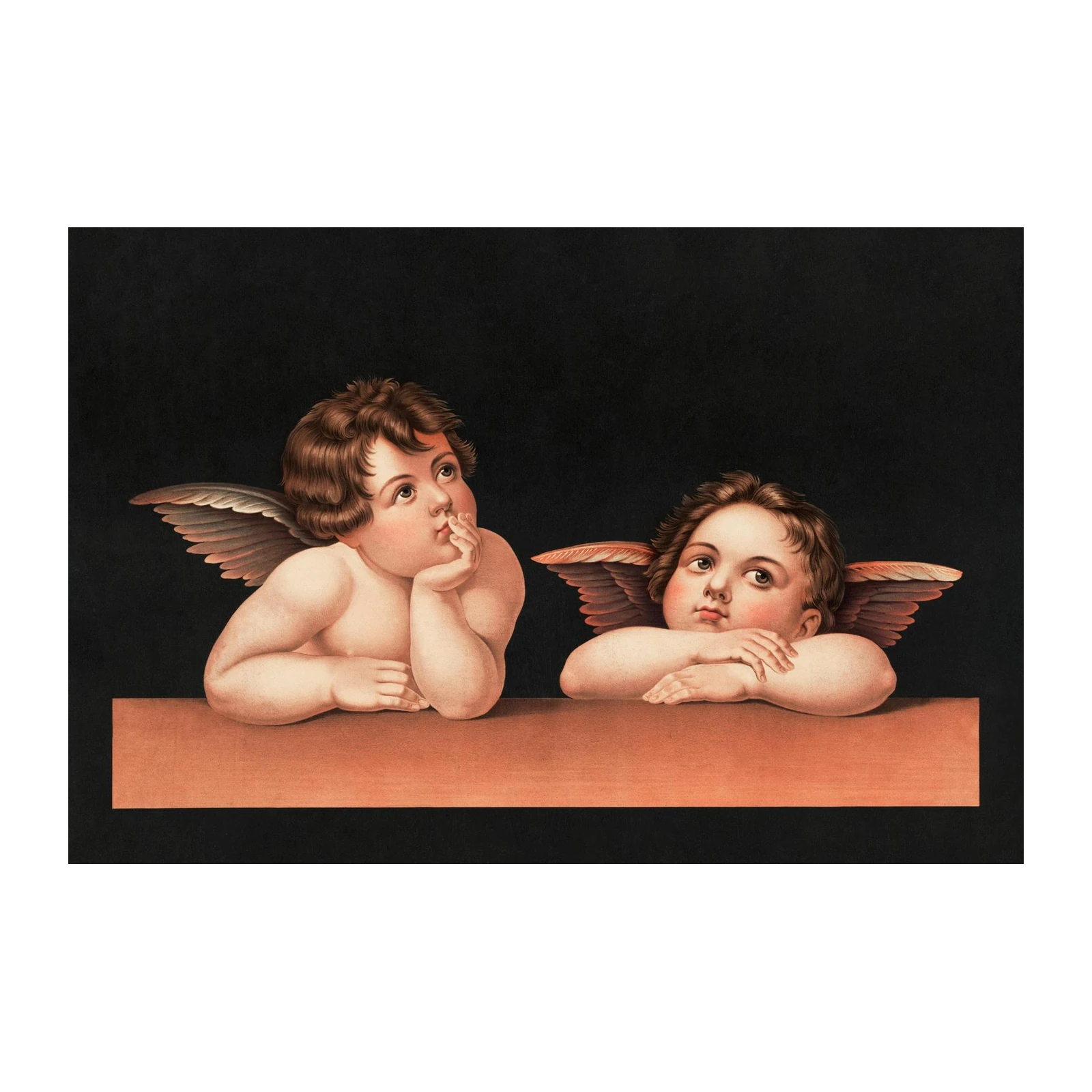 Vintage Cherub Duo Wall Art Wall Art