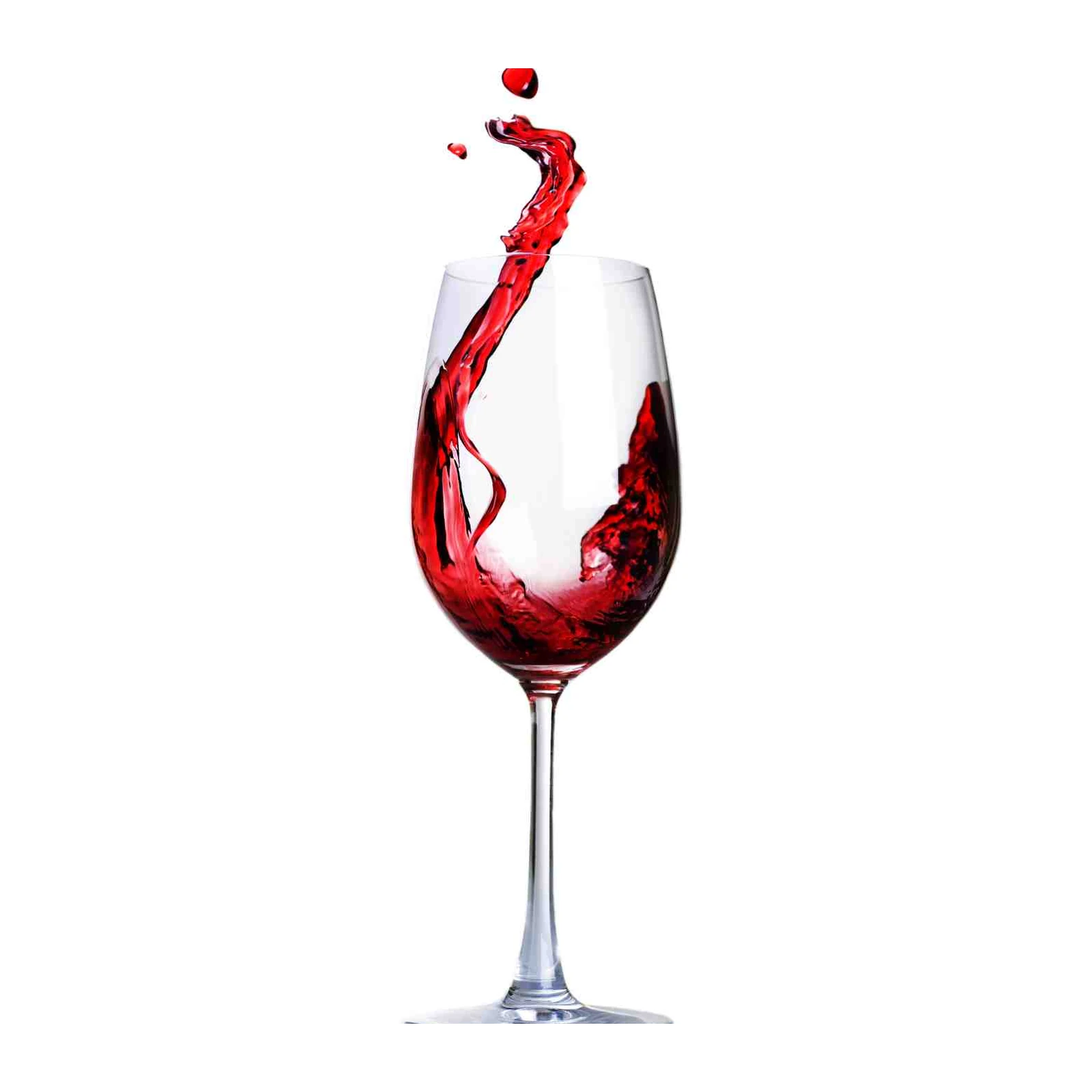 Elegant Red Wine Splash Wall Art