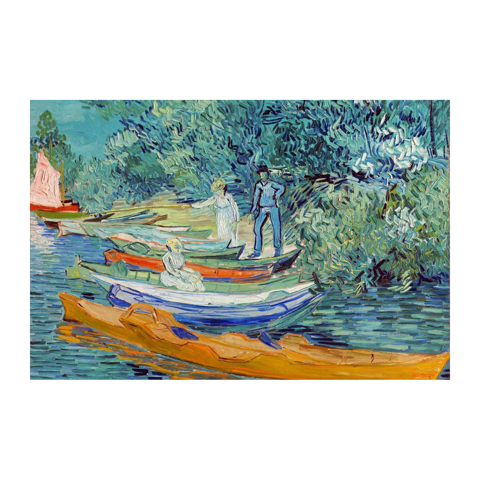 Vincent Van Gogh Riverboats Wall Art