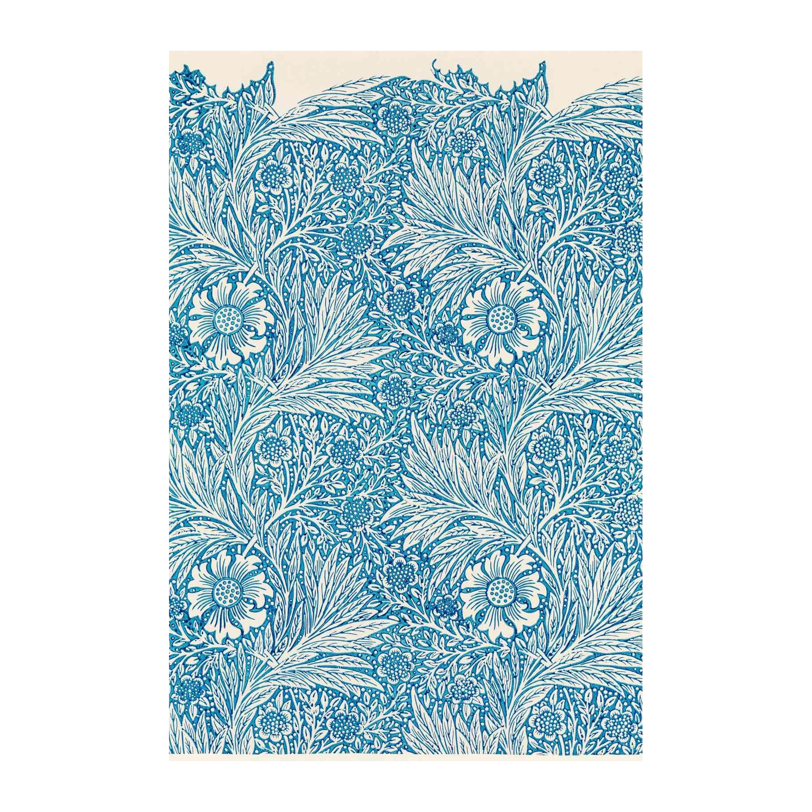 Blue Floral William Morris Style Wall Art