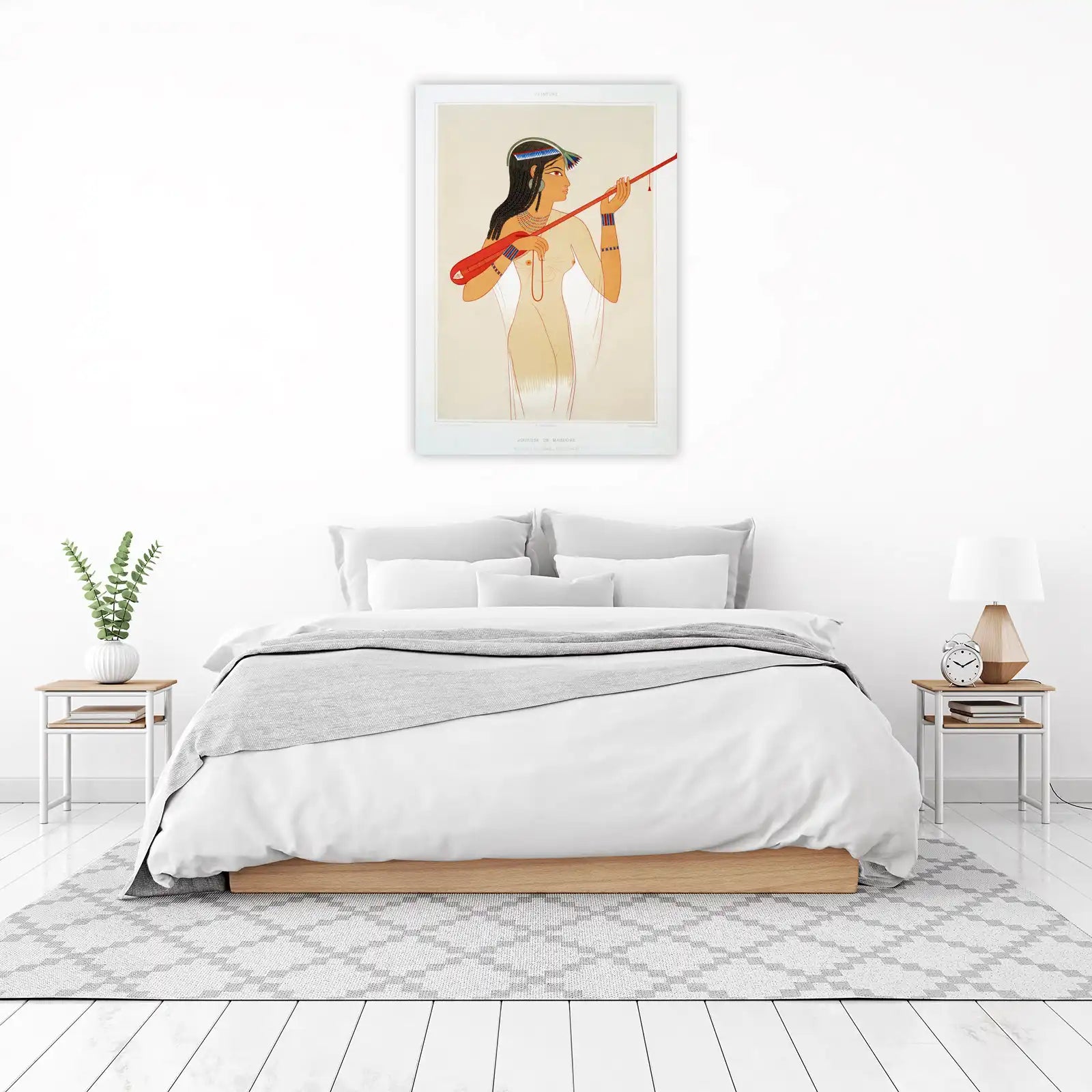 Ancient Egyptian Mandolin Player Wall Art