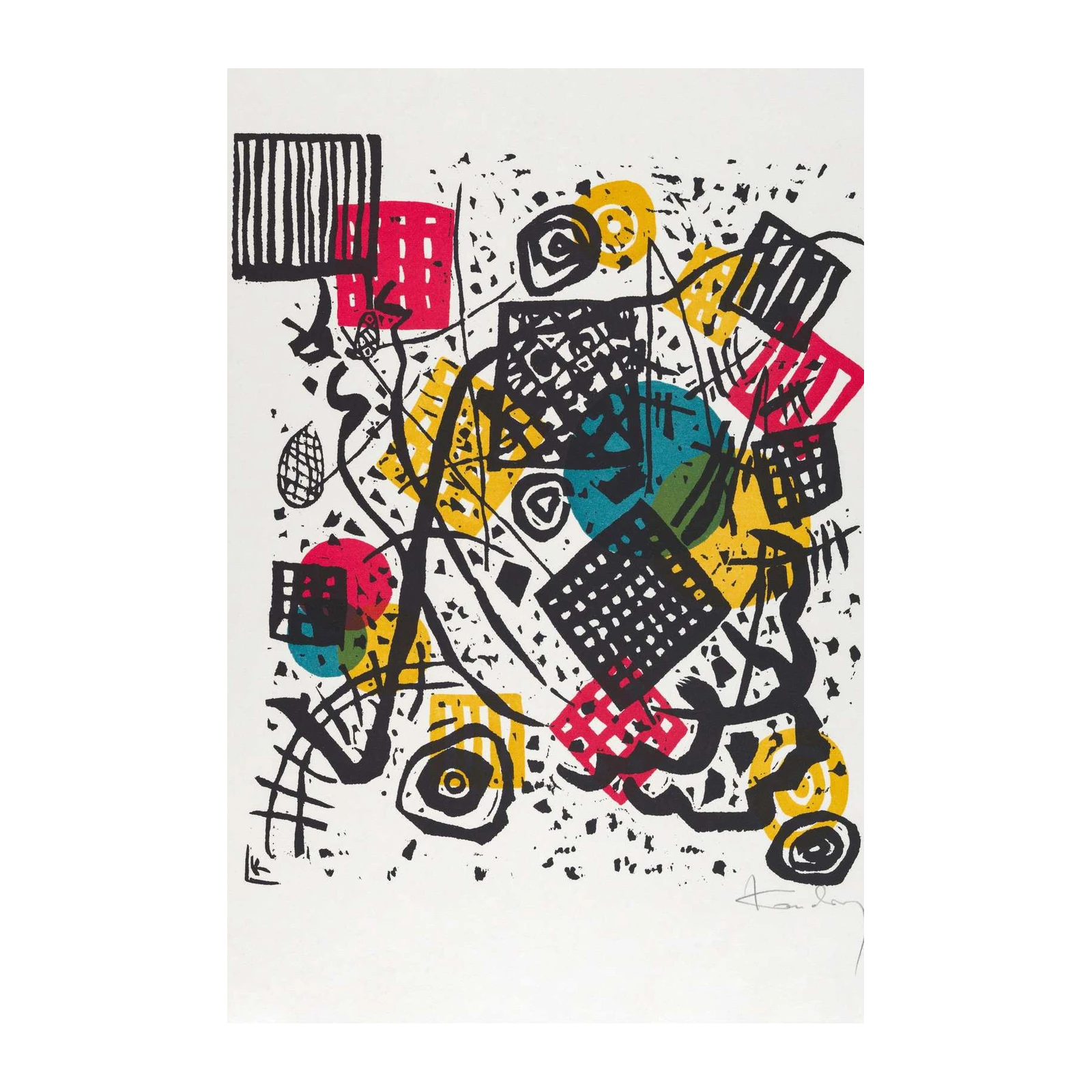 Abstract Rhythmic Squares Wall Art