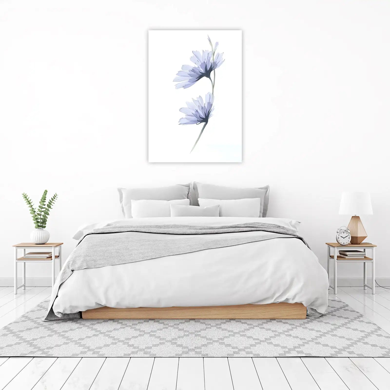 Ethereal Lavender Cosmos Wall Art