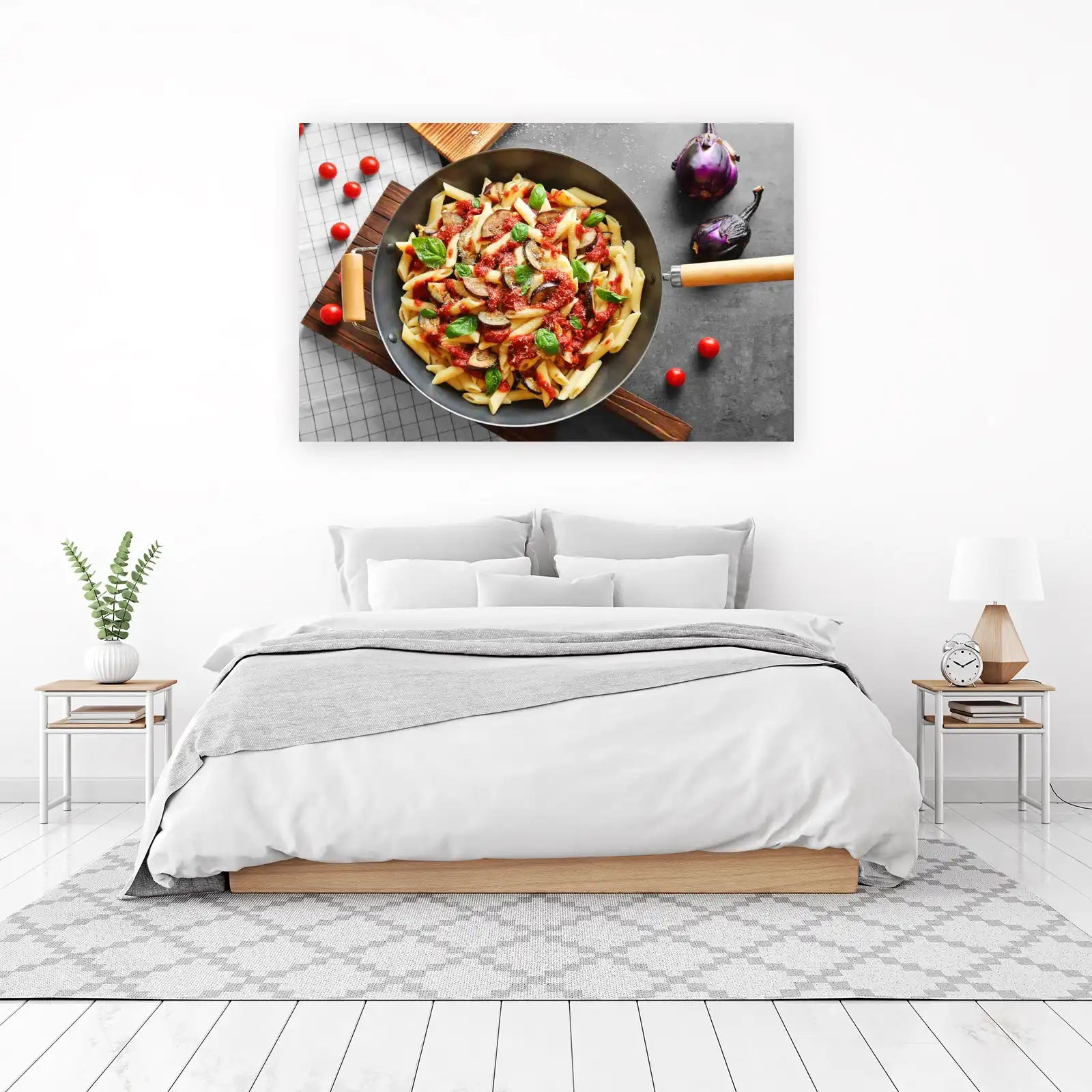 Delicious Penne with Eggplant Wall Art