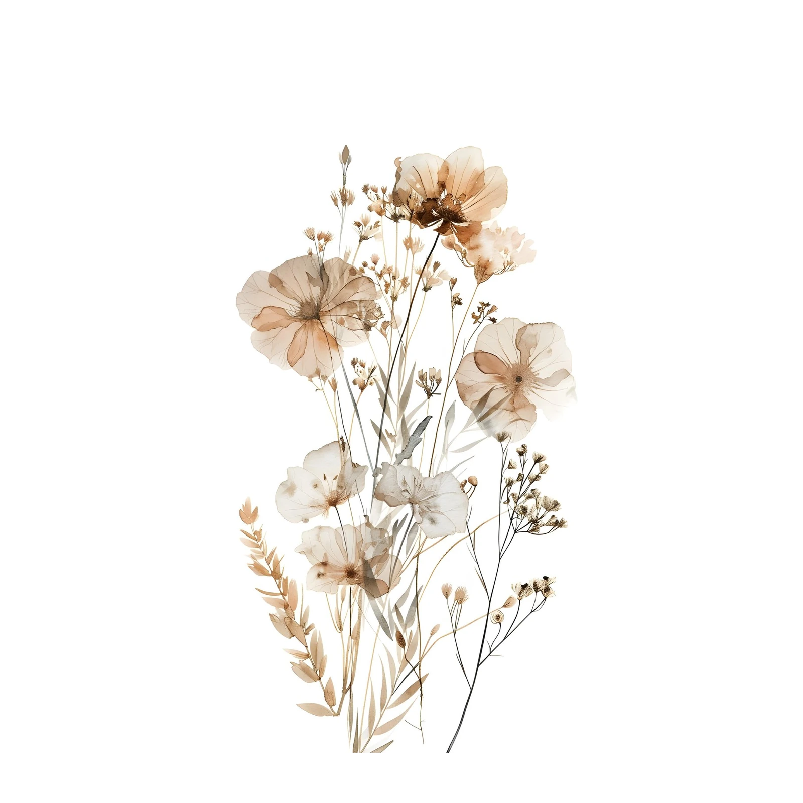 Ethereal Meadow Blooms Wall Art Wall Art