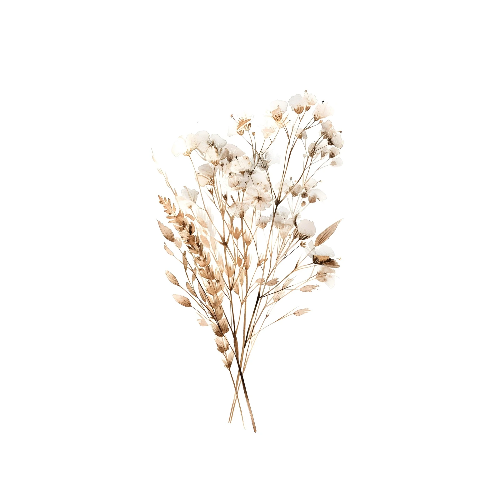 Bohemian Dried Floral Wall Art Wall Art