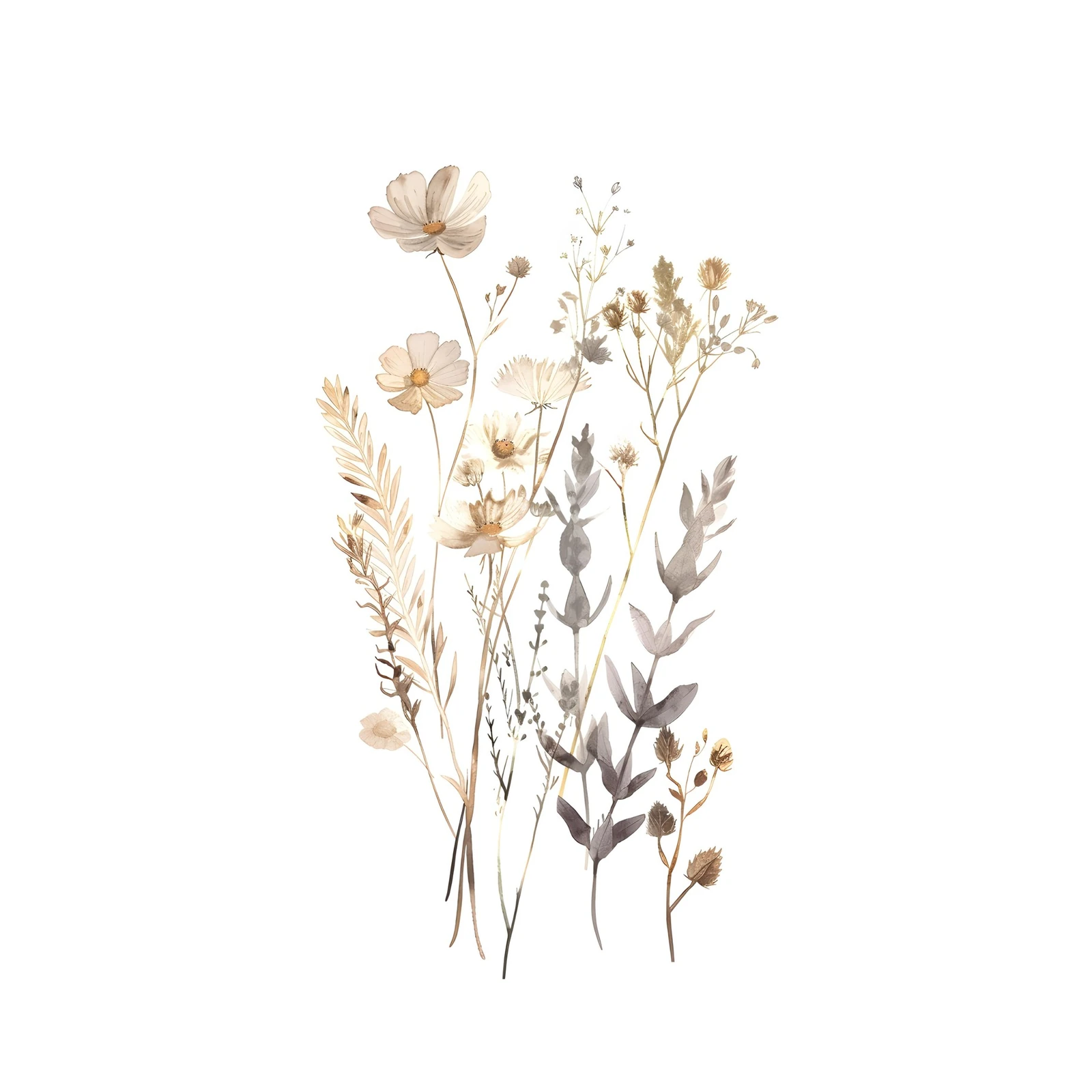 Bohemian Floral Meadow Wall Art
